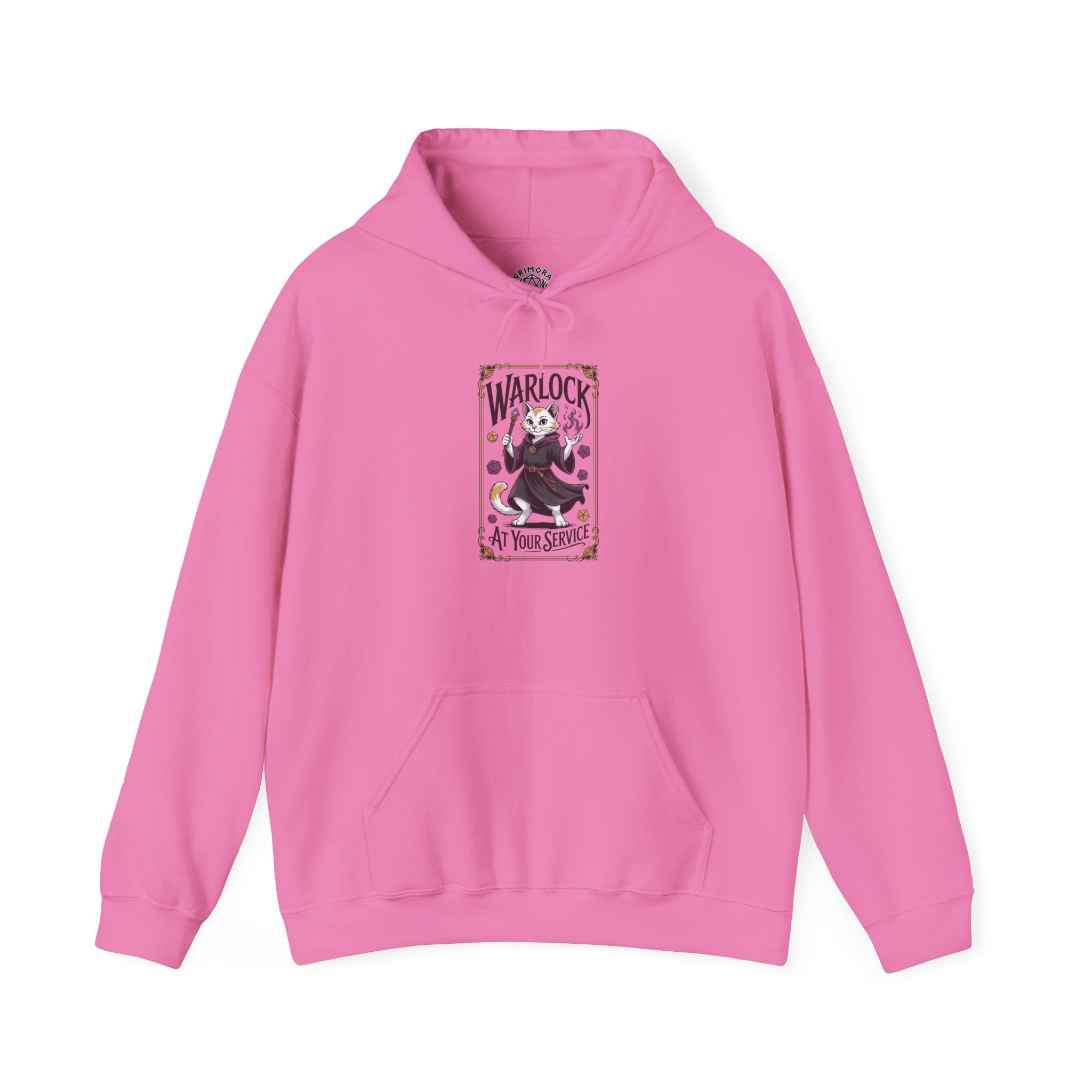 Warlock Cat at Your Serivece D&D Hoodie | Cat Lover RPG Gift