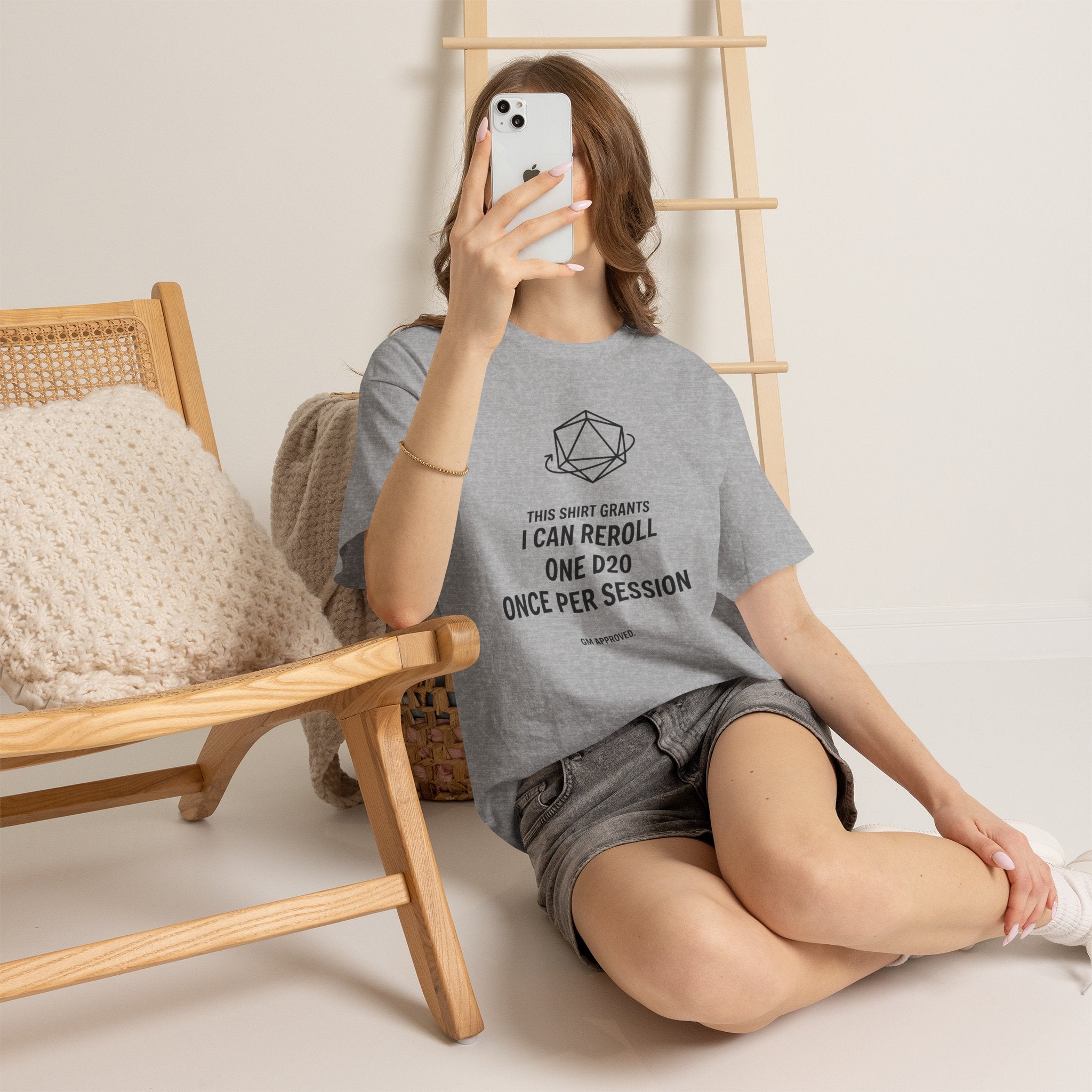 Reroll T-shirt | RPG Personalizable T-shirt