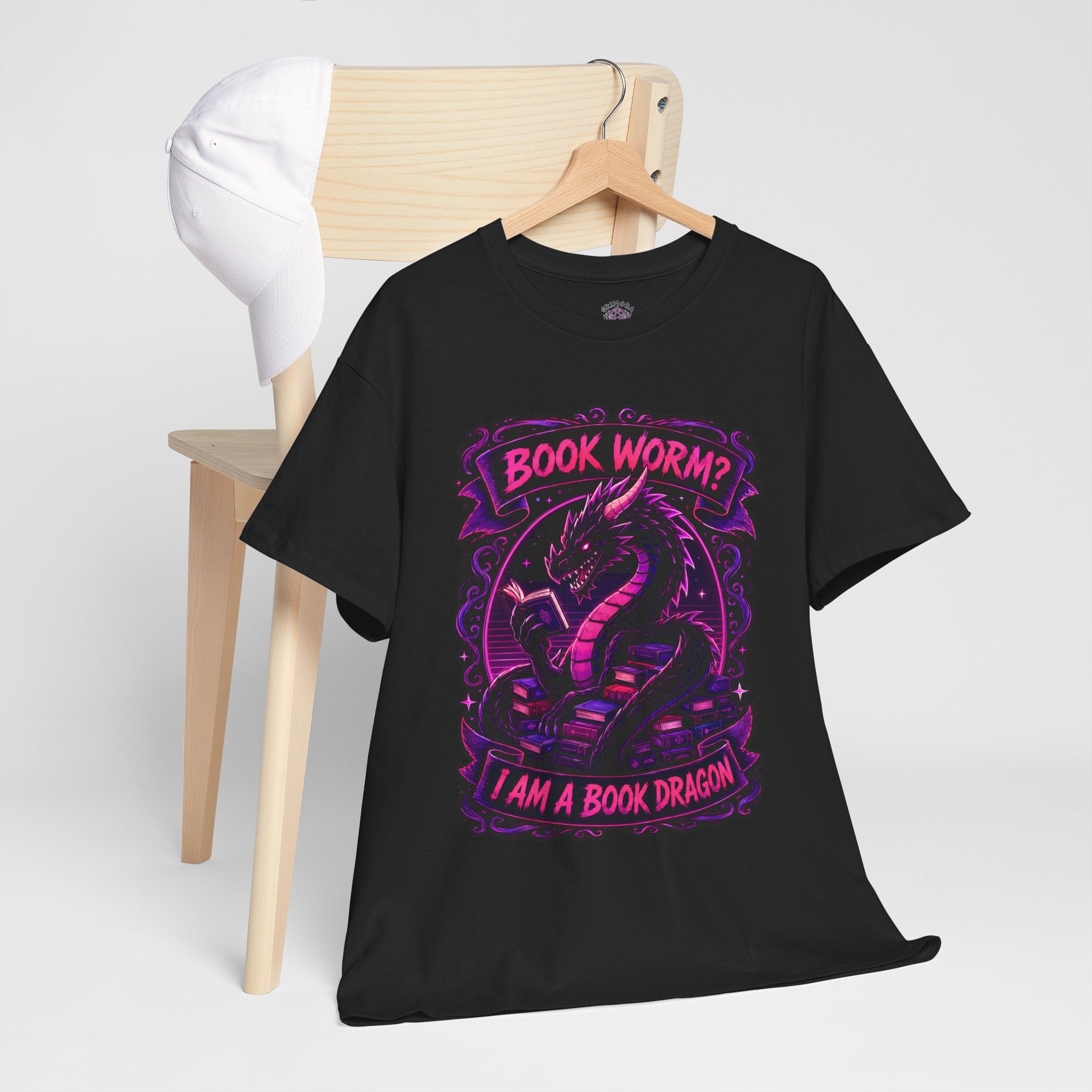 Book Worm? I Am a Book Dragon, Fantasy Reader T-shirt