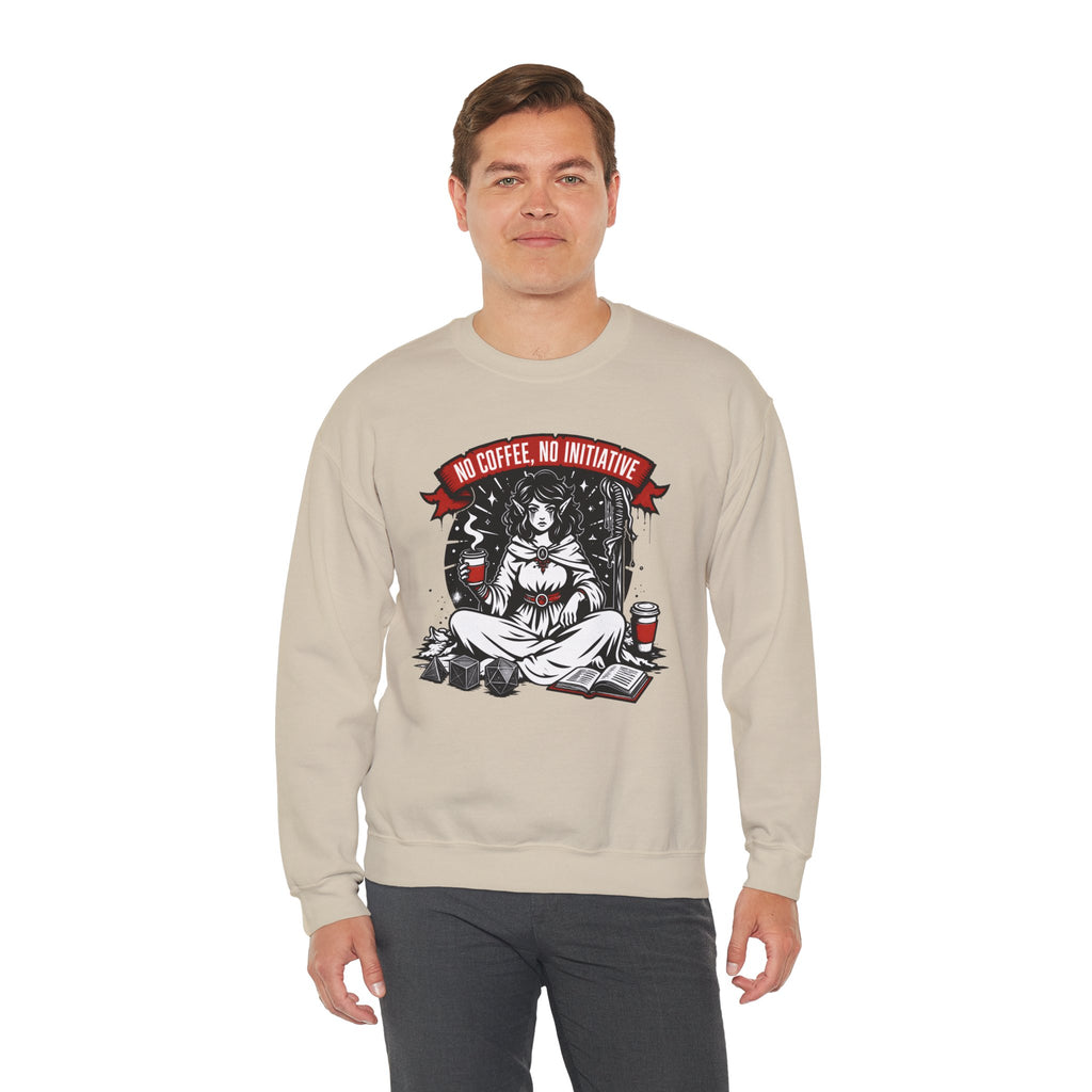 No Coffee, No Initiative | Fantasy RPG Sweatshirt