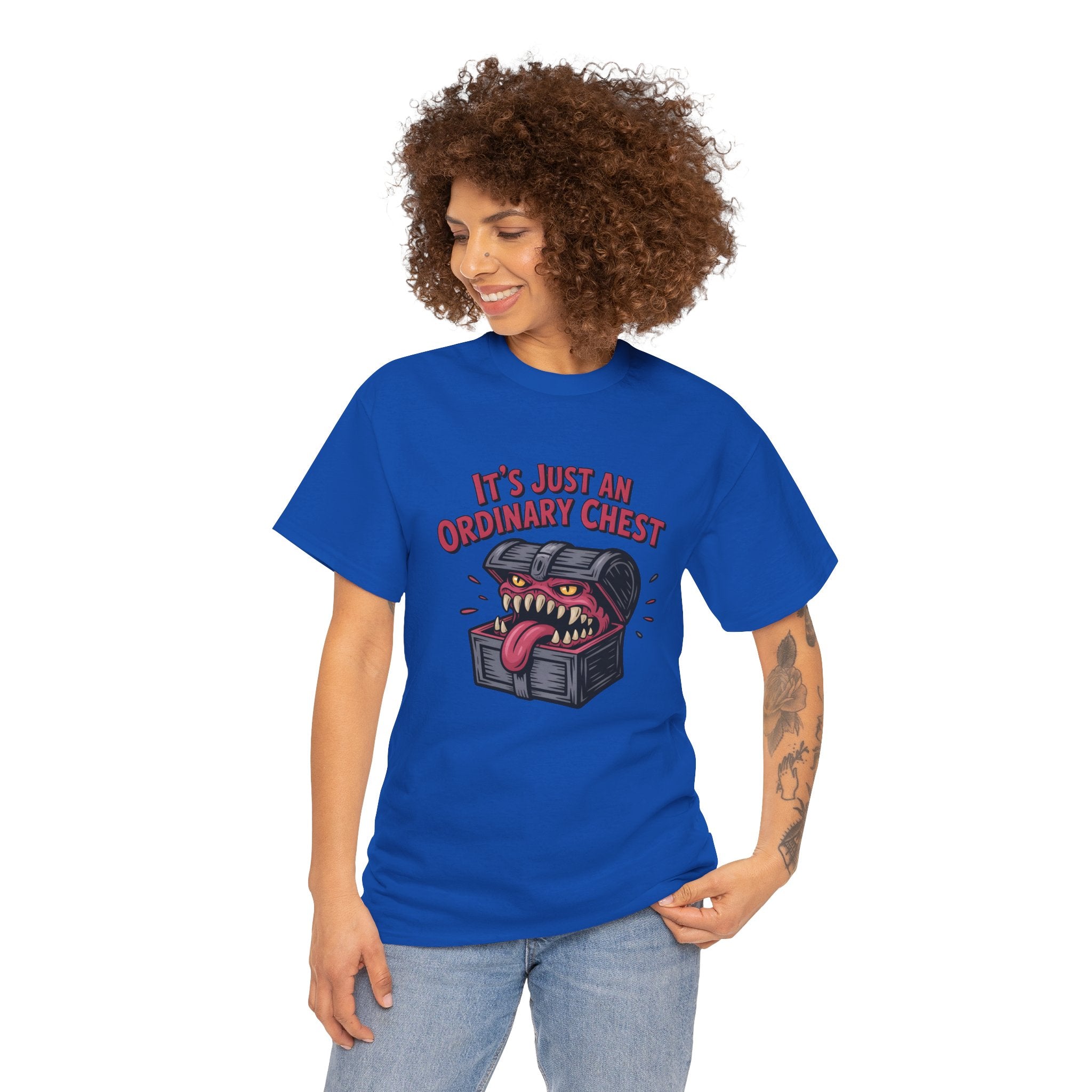 "It's Just An Ordinary Chest" — Mimic monster T-shirt