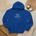 Roll. Sip. Repeat. | Tabletop RPG Coffee Hoodie | Dice & Coffee Lover Hoodie