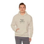 Roll. Sip. Repeat. | Tabletop RPG Coffee Hoodie | Dice & Coffee Lover Hoodie
