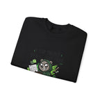 Feral But Free Crewneck Sweatshirt | chaotic-quirky, unhinged millennial burnout