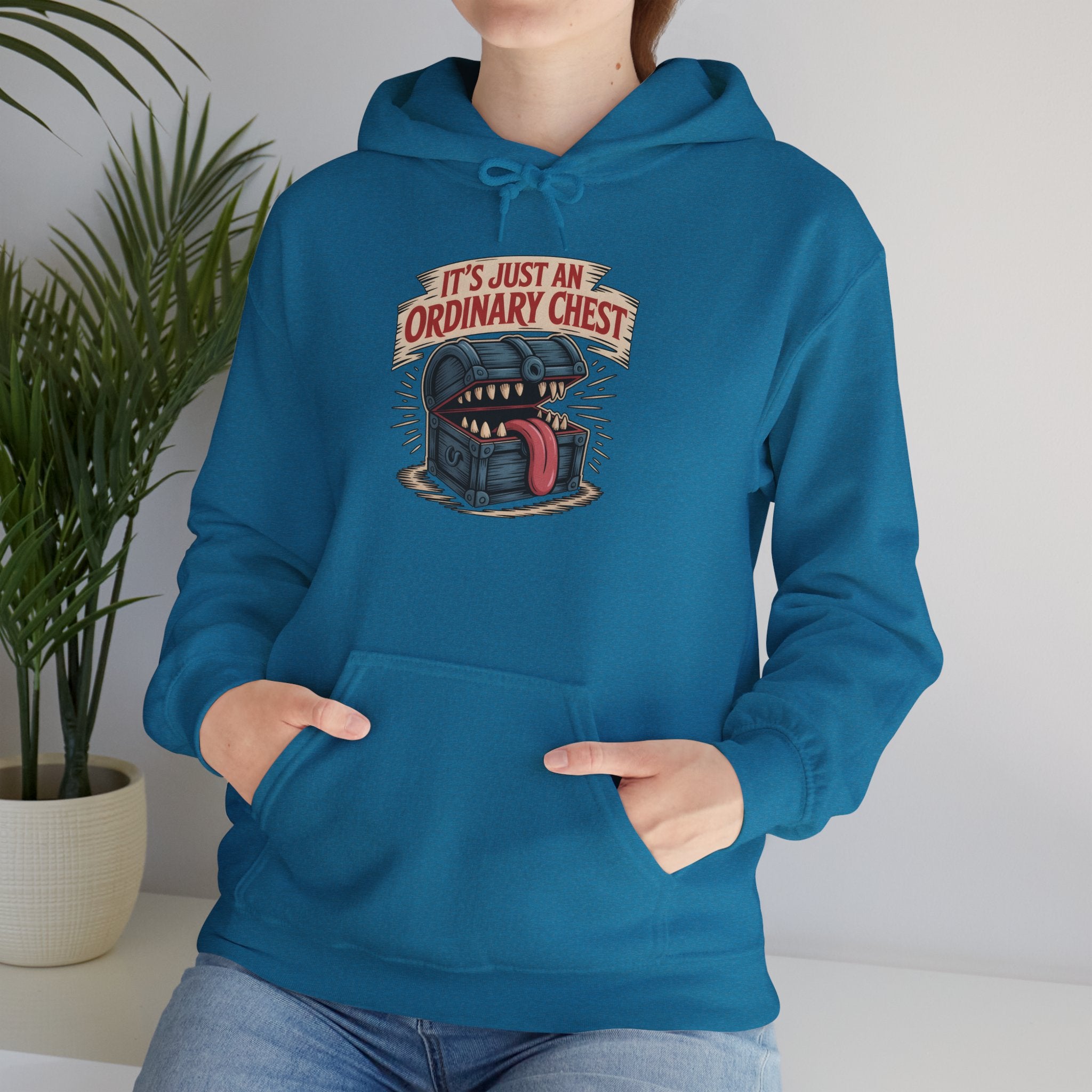 "It's Just An Ordinary Chest" — Mimic monster Hoodie