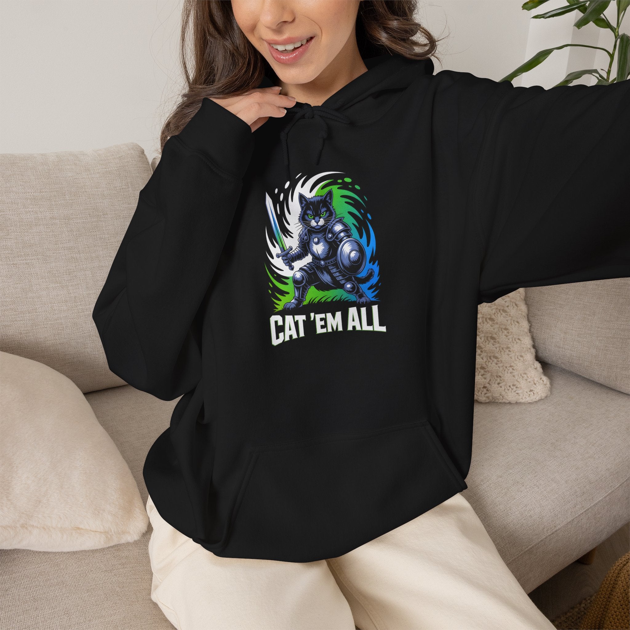 Cat 'Em All Hoodie