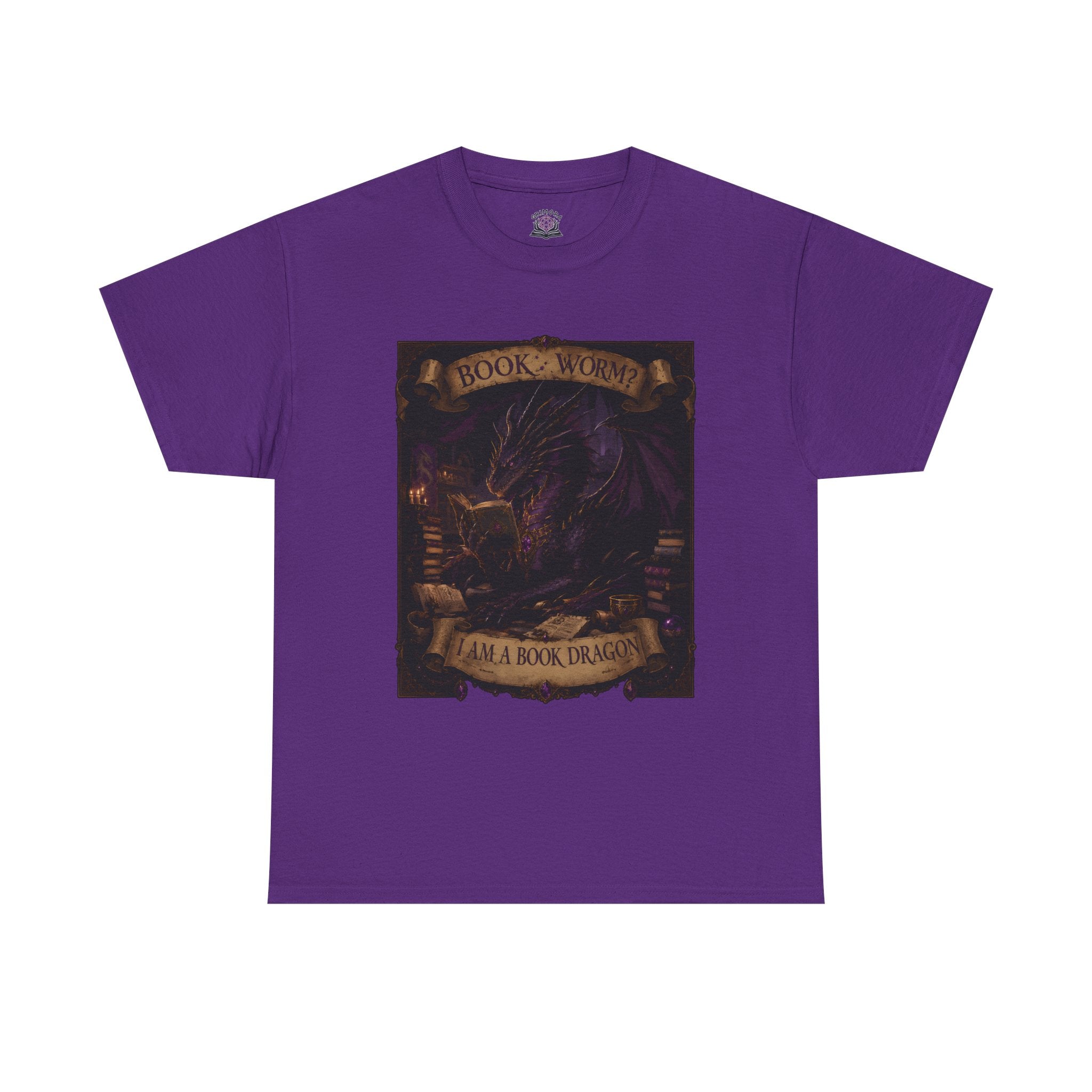 Book Worm? I Am a Book Dragon, Fantasy Reader T-shirt