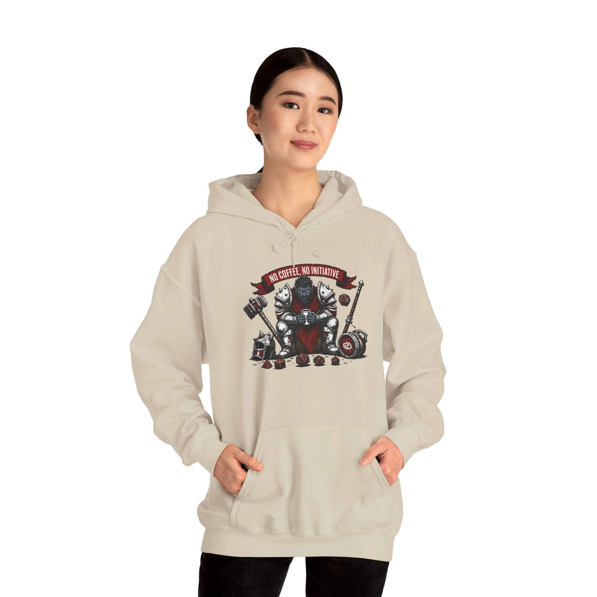 No Coffee, No Initiative | Fantasy RPG Hoodie