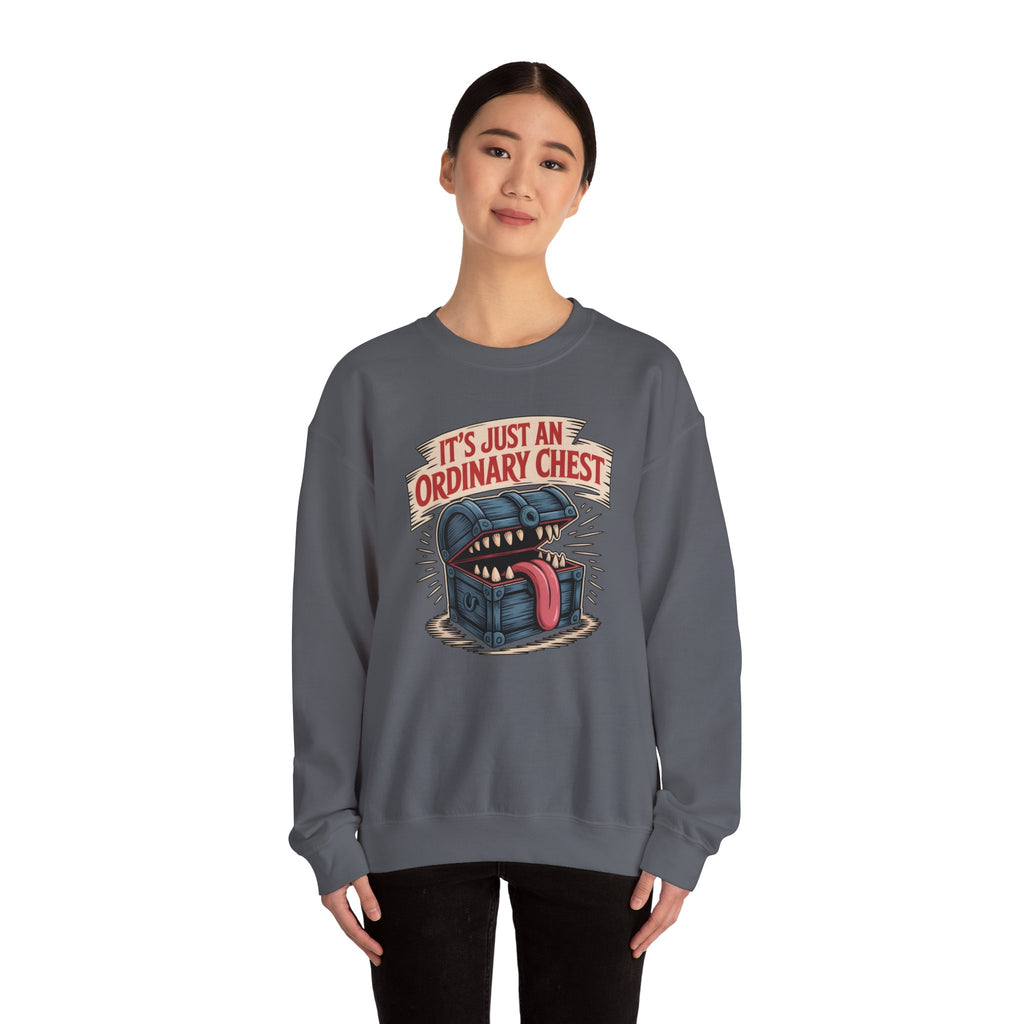 "It's Just An Ordinary Chest" — Mimic monster Sweatshirt