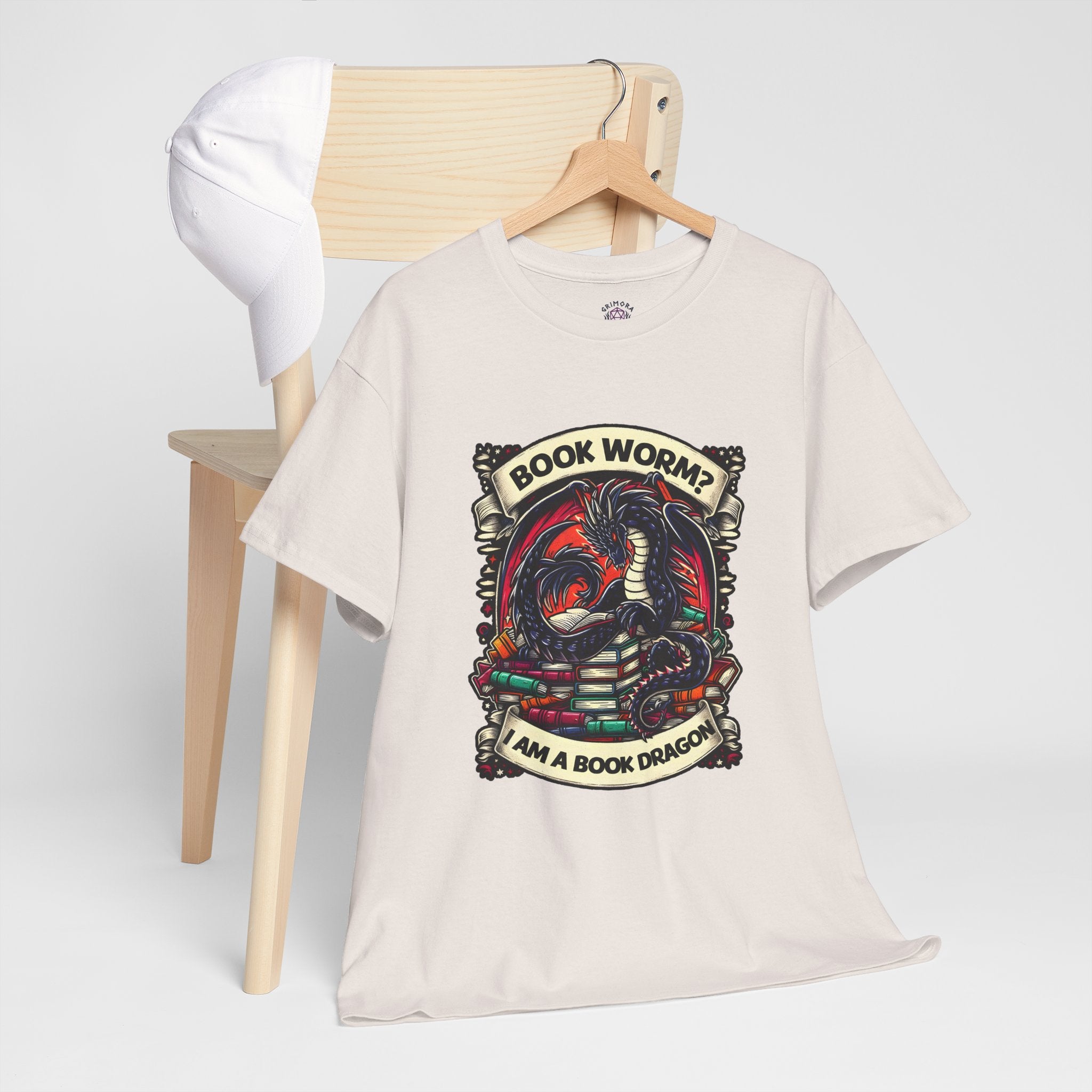 Book Worm? I Am a Book Dragon, Fantasy Reader T-shirt