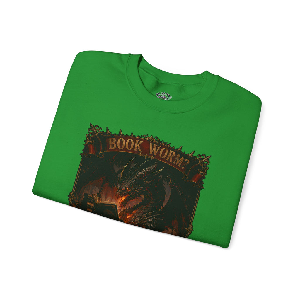 Book Worm? I Am a Book Dragon, Fantasy Reader Sweatshirt
