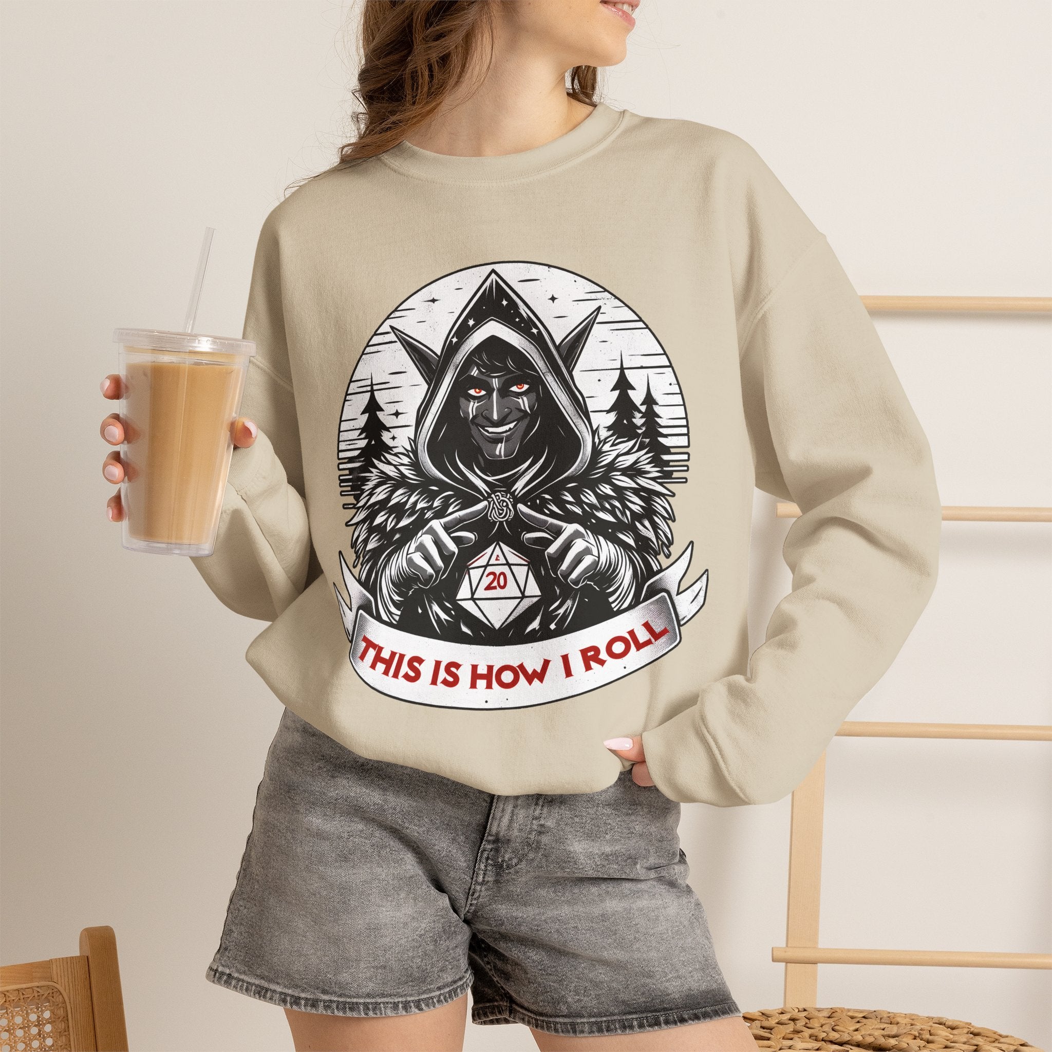 This Is How I Roll D20 Sweatshirt