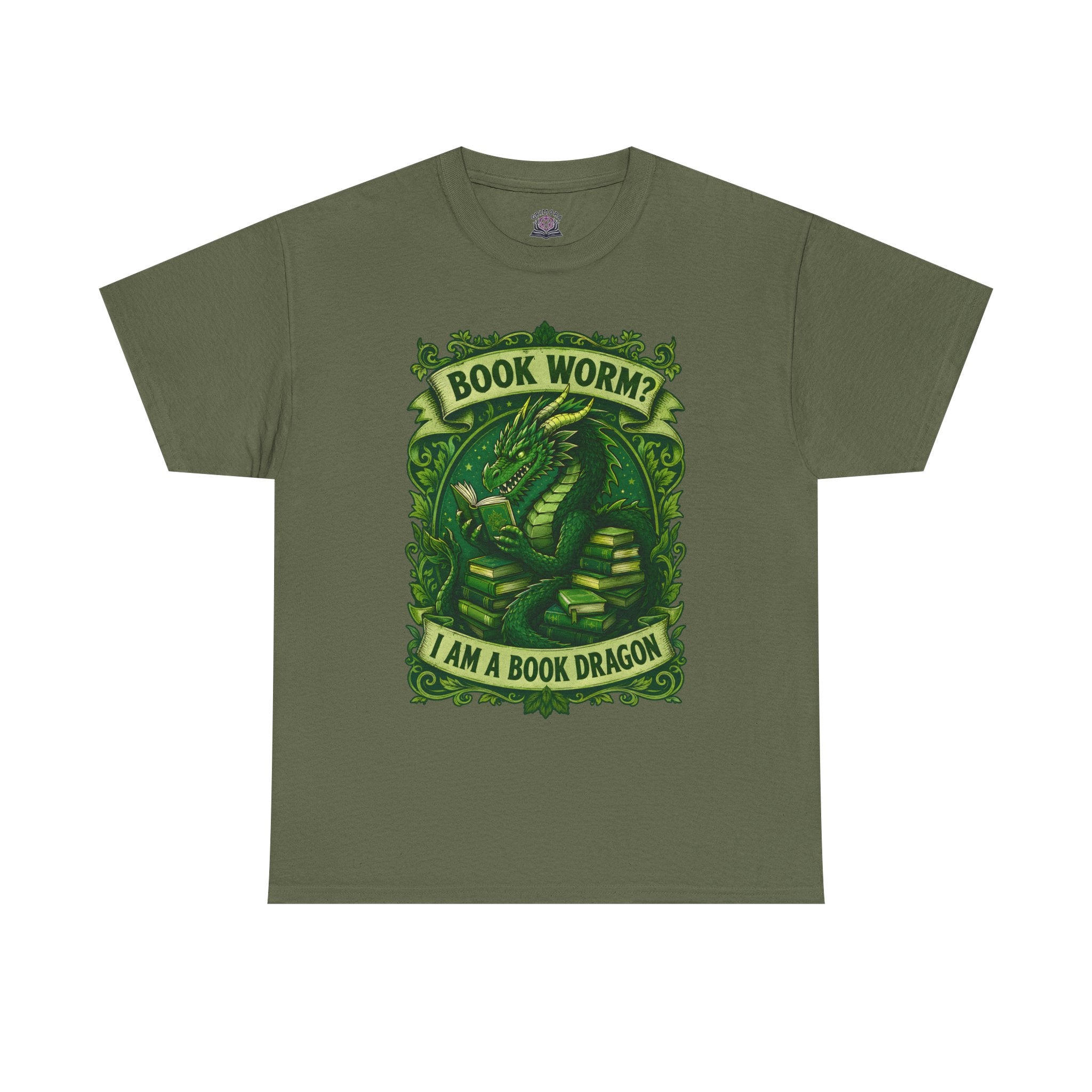 Book Worm? I Am a Book Dragon, Fantasy Reader T-shirt