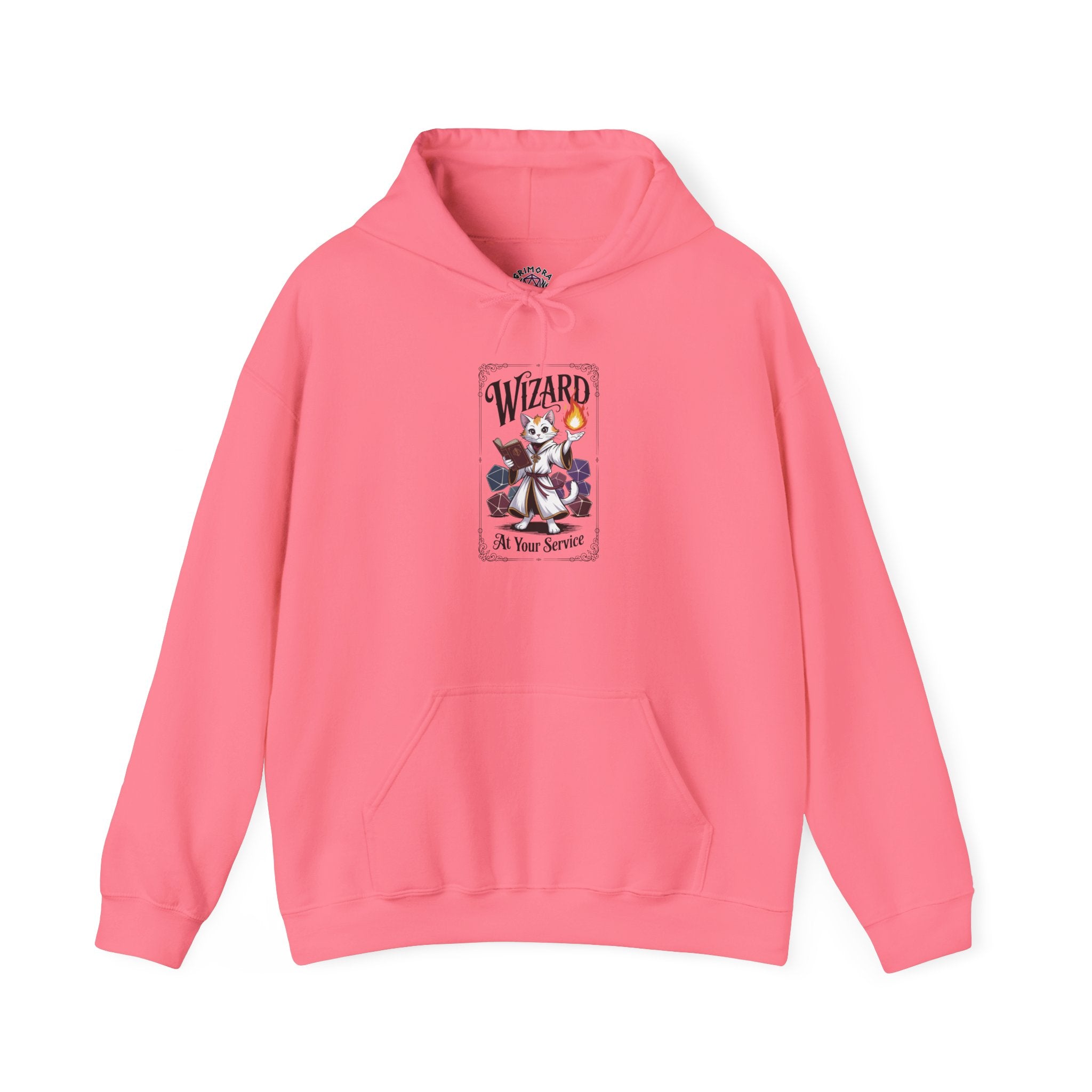 Wizard Cat at Your Serivece D&D Hoodie | Cat Lover RPG Gift