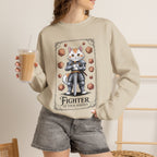 Fighter Cat at Your Service D&D Sweatshirt | Cat Lover RPG Gift