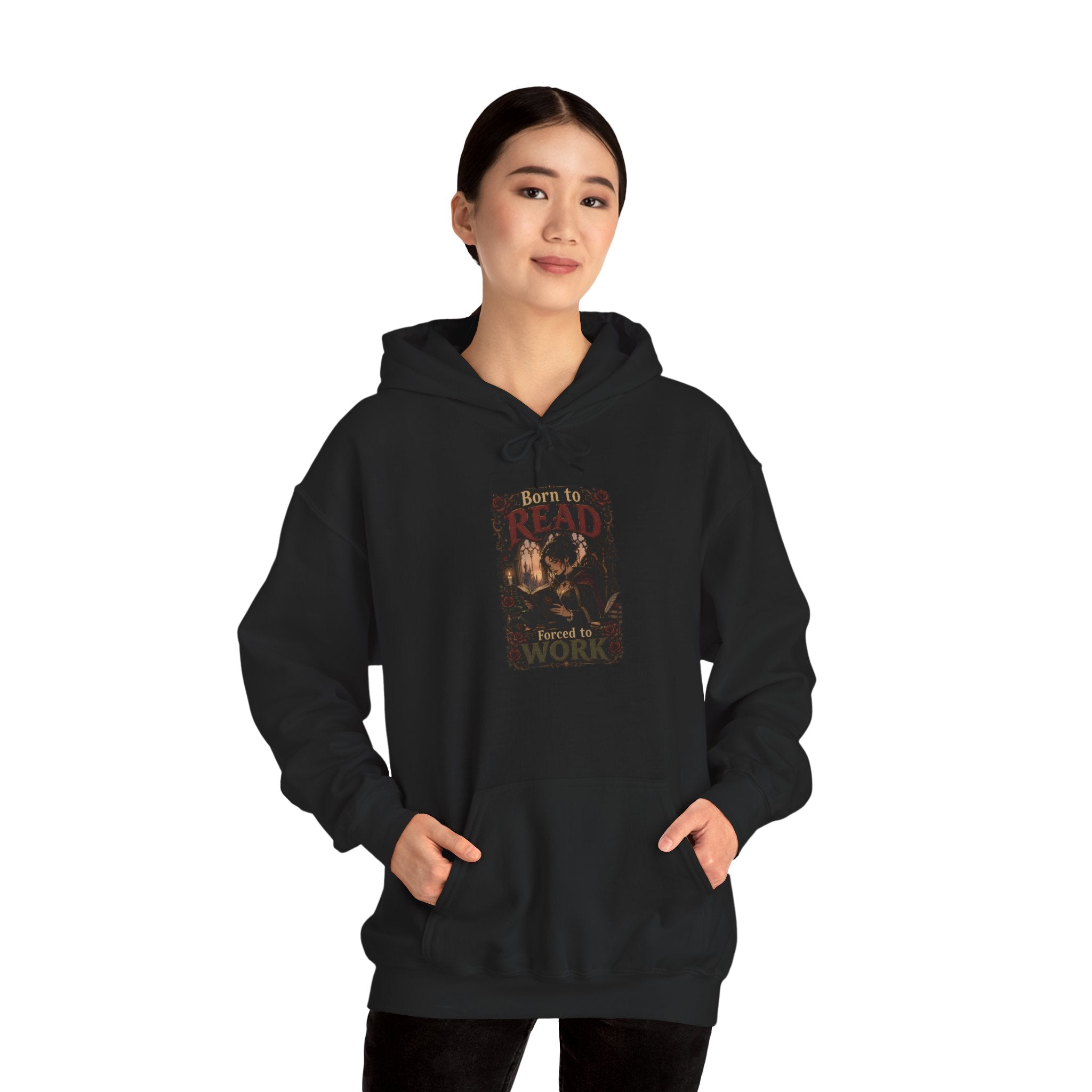 Born to Read, Forced to Work | Book lover  Hoodie
