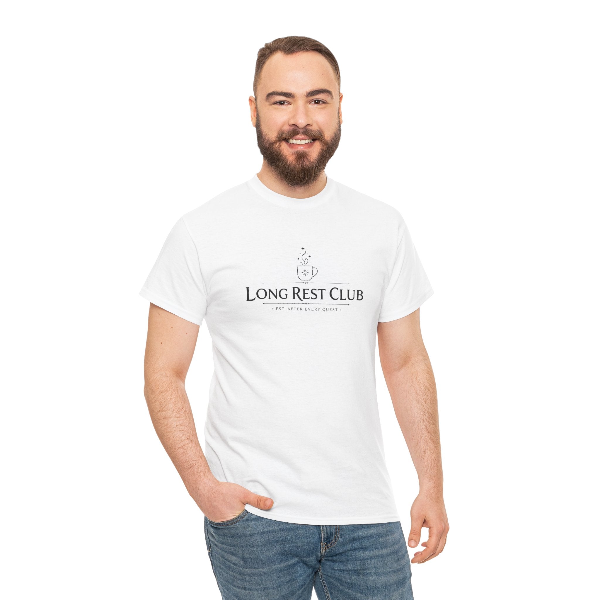 Long Rest Club – Est. After Every Quest | Fantasy RPG T-shirt