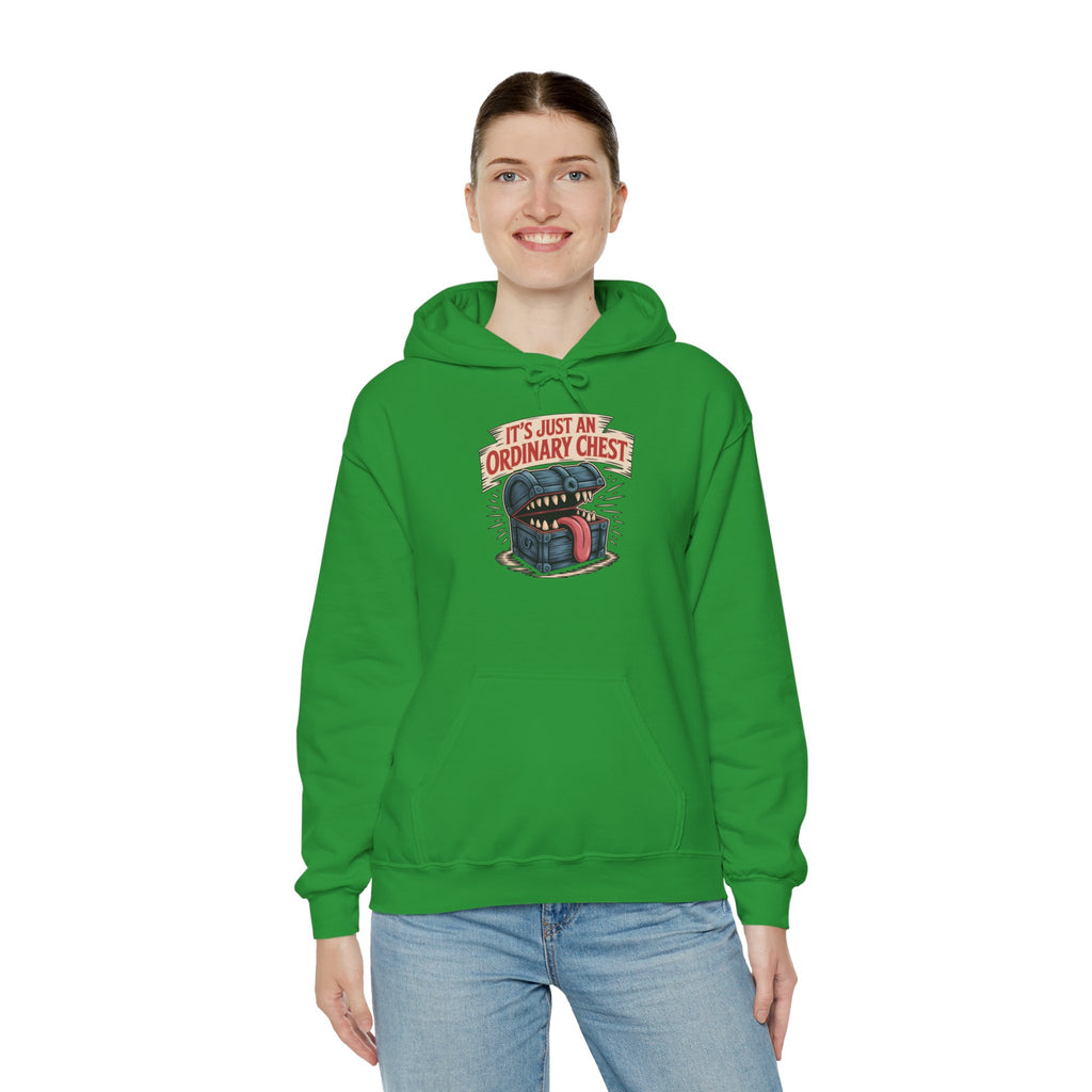 "It's Just An Ordinary Chest" — Mimic monster Hoodie
