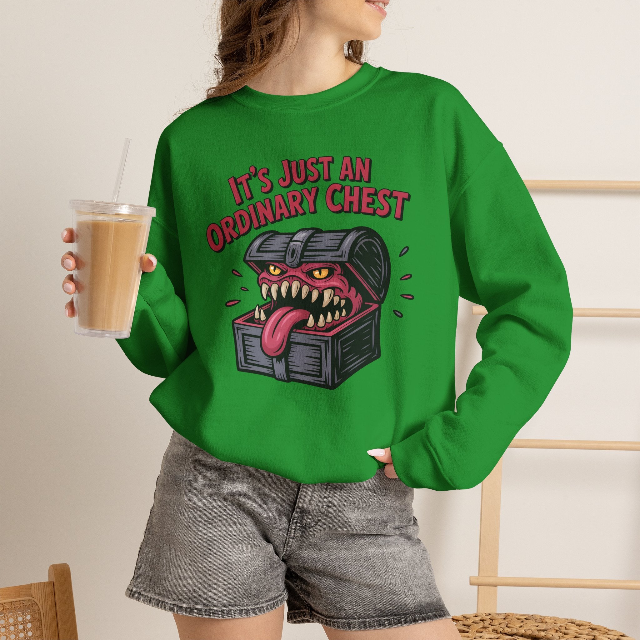 "It's Just An Ordinary Chest" — Mimic monster Sweatshirt
