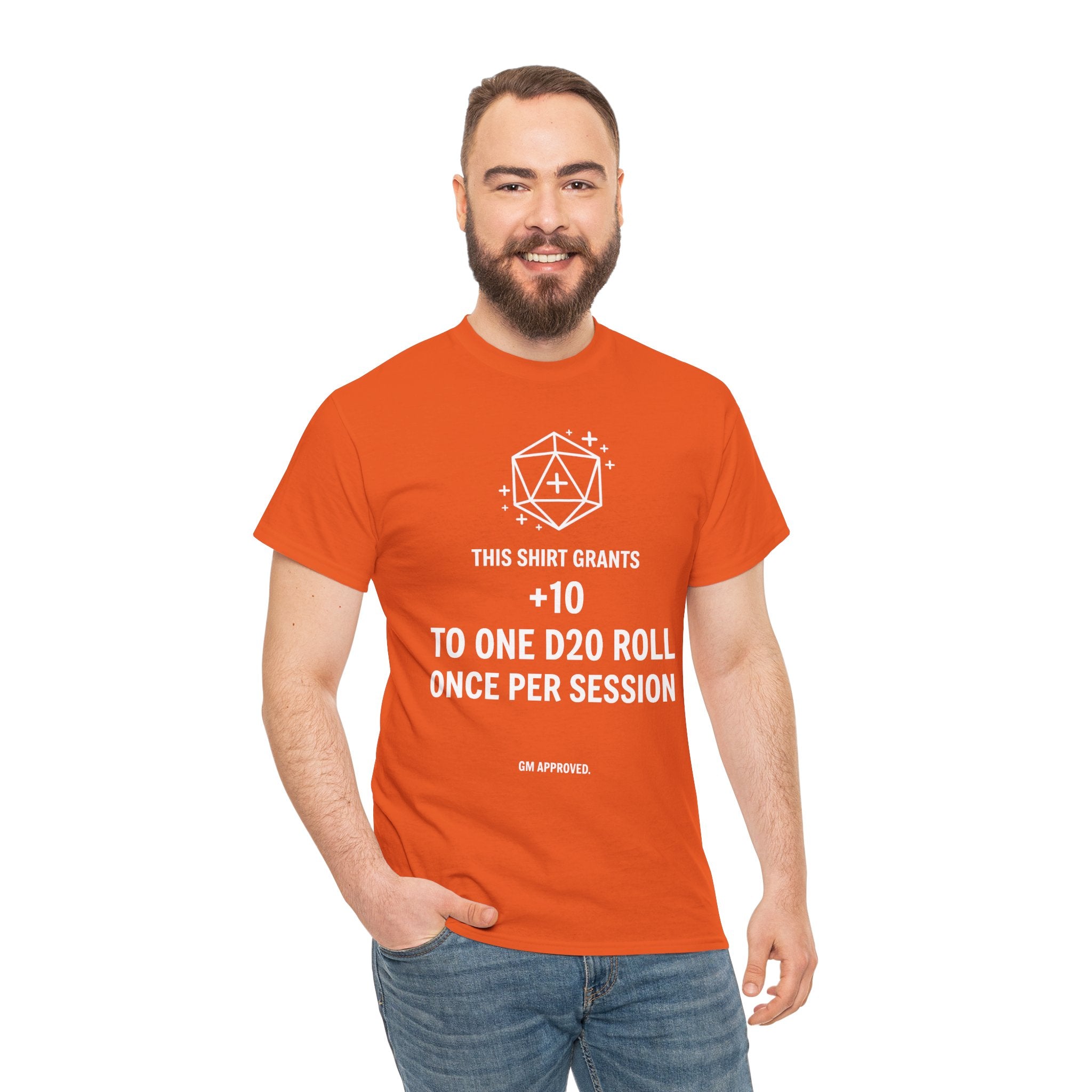 Dice roll plus modifier T-shirt | D20 RPG Personalizable T-shirt
