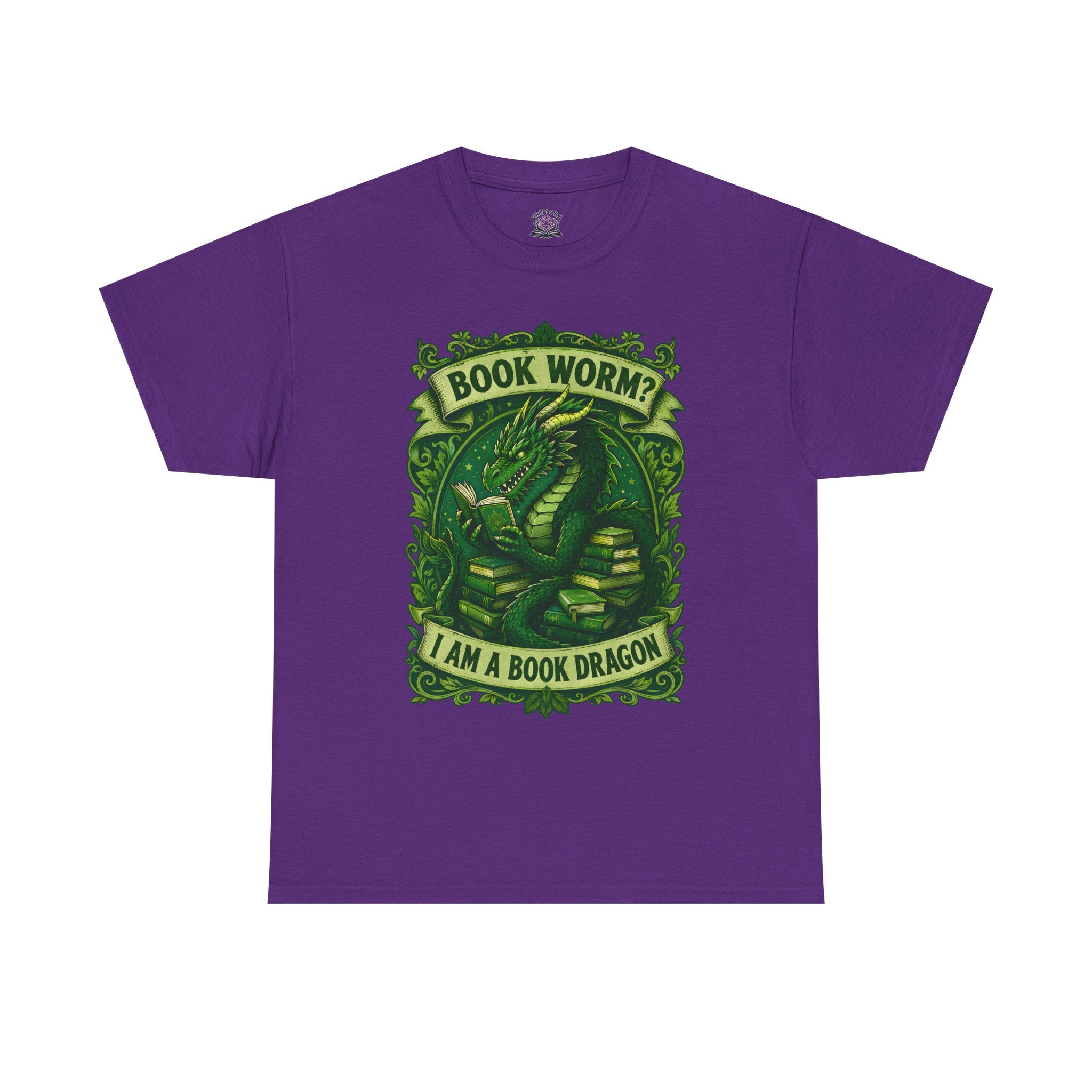 Book Worm? I Am a Book Dragon, Fantasy Reader T-shirt