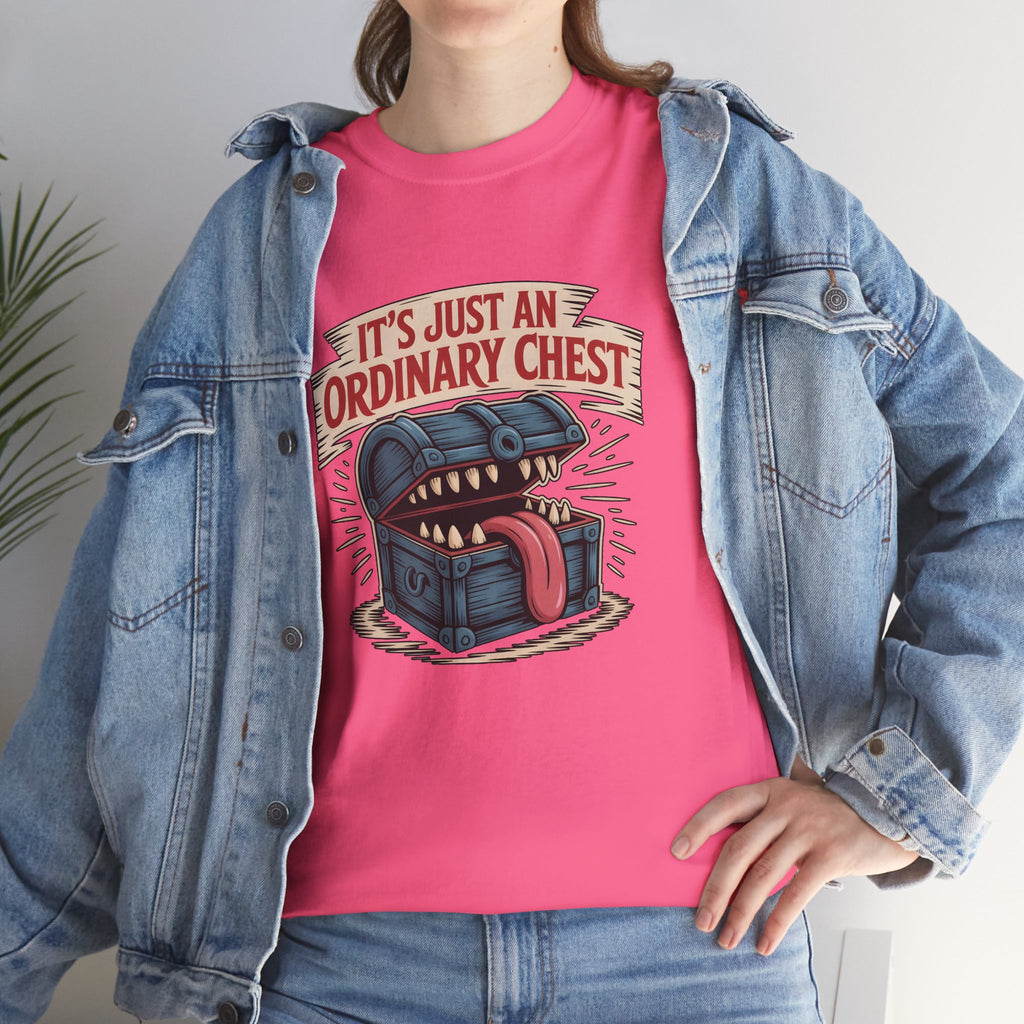 "It's Just An Ordinary Chest" — Mimic monster T-shirt