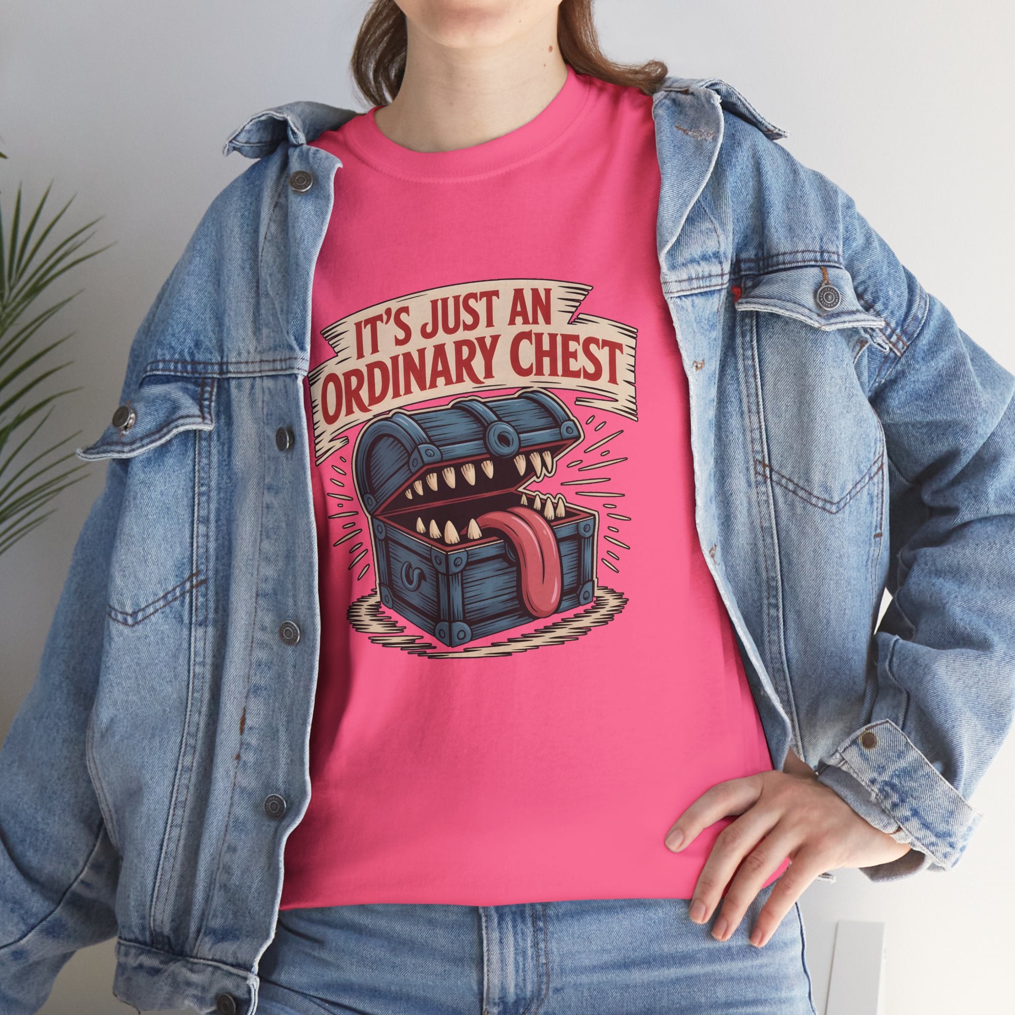 "It's Just An Ordinary Chest" — Mimic monster T-shirt