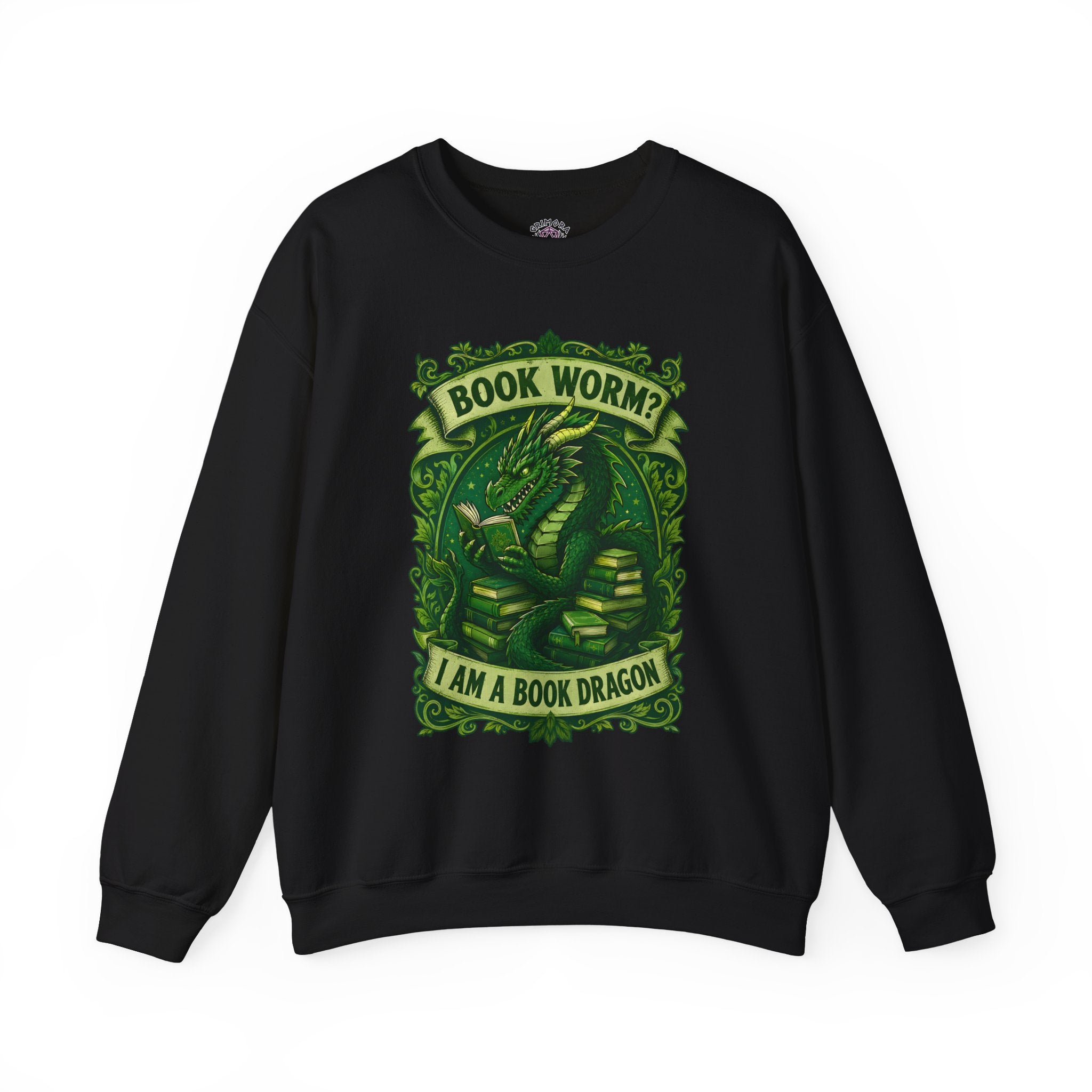 Book Worm? I Am a Book Dragon, Fantasy Reader Sweatshirt