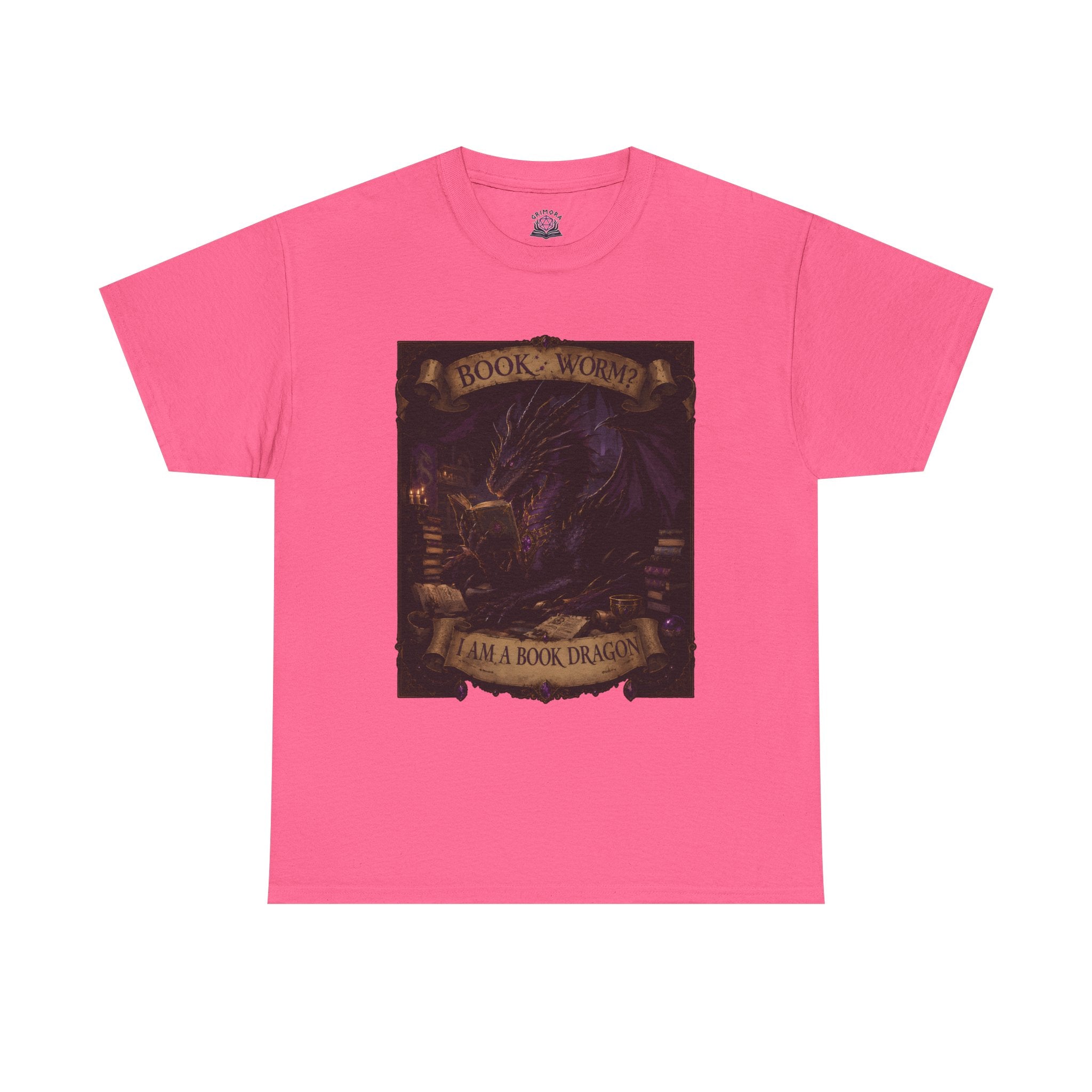 Book Worm? I Am a Book Dragon, Fantasy Reader T-shirt