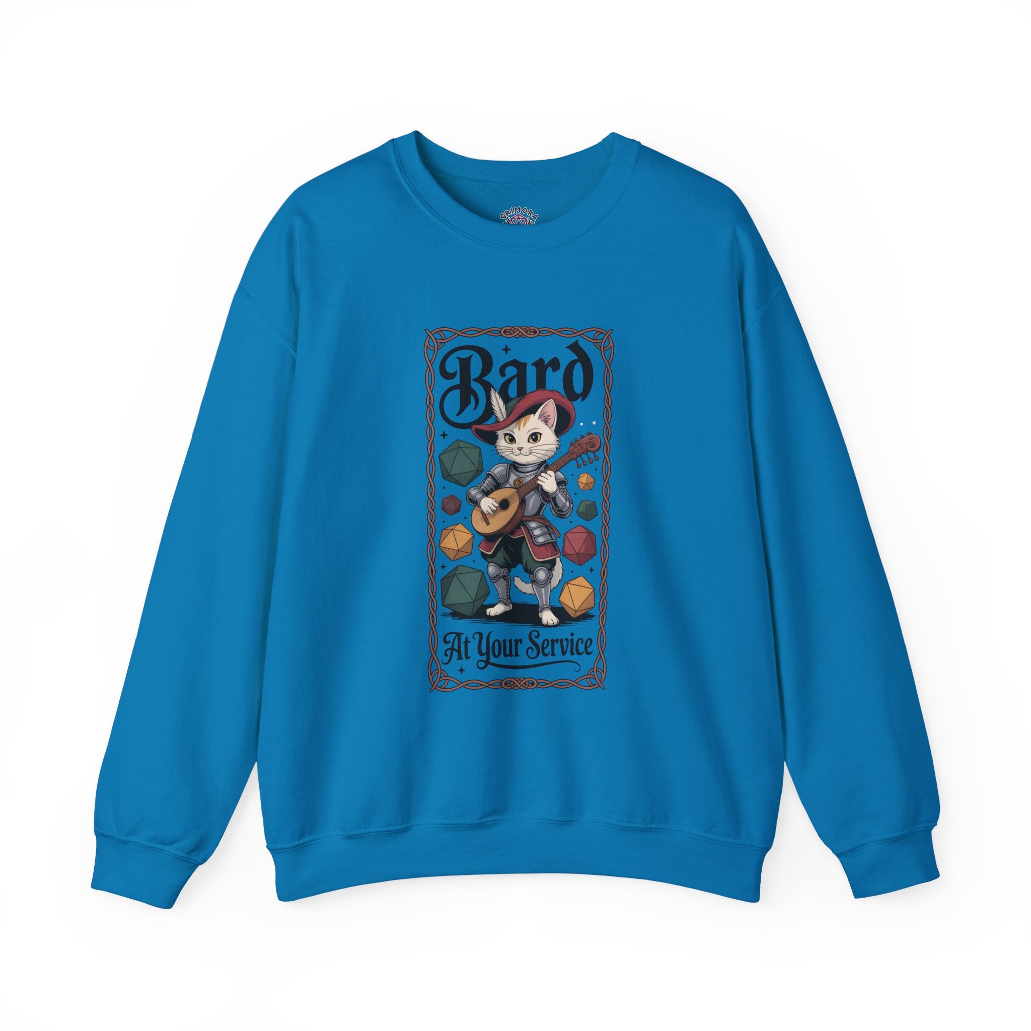 Bard Cat at Your Serivece D&D Sweatshirt | Cat Lover RPG Gift