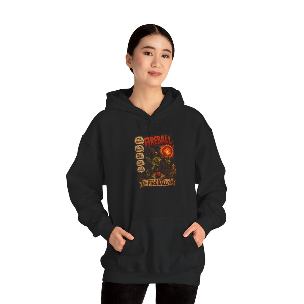 Fireball – The Ultimate Solution to All My Problems| Funny RPG Hoodie