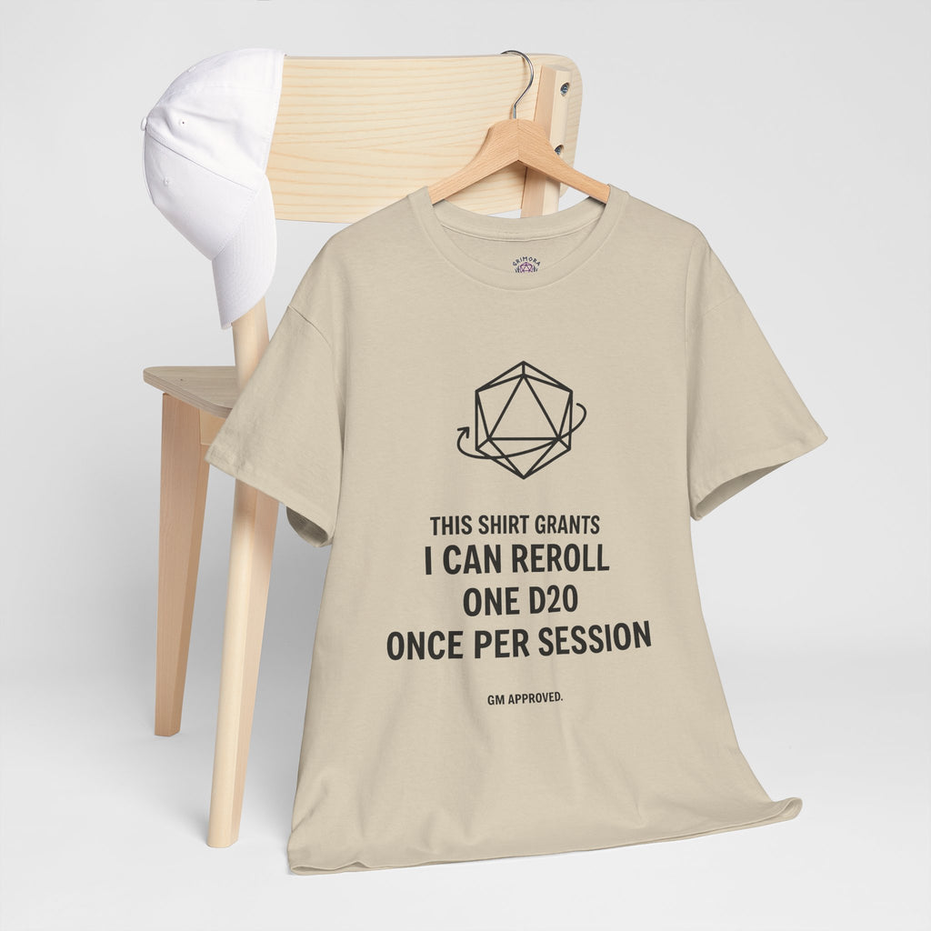 Reroll T-shirt | RPG Personalizable T-shirt