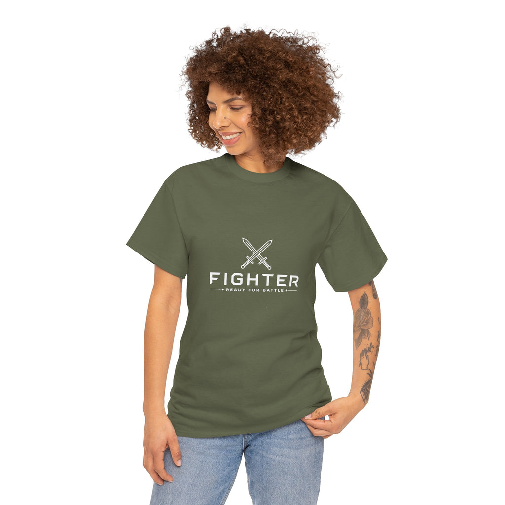 Fighter – Ready for Battle | DnD class T-shirt