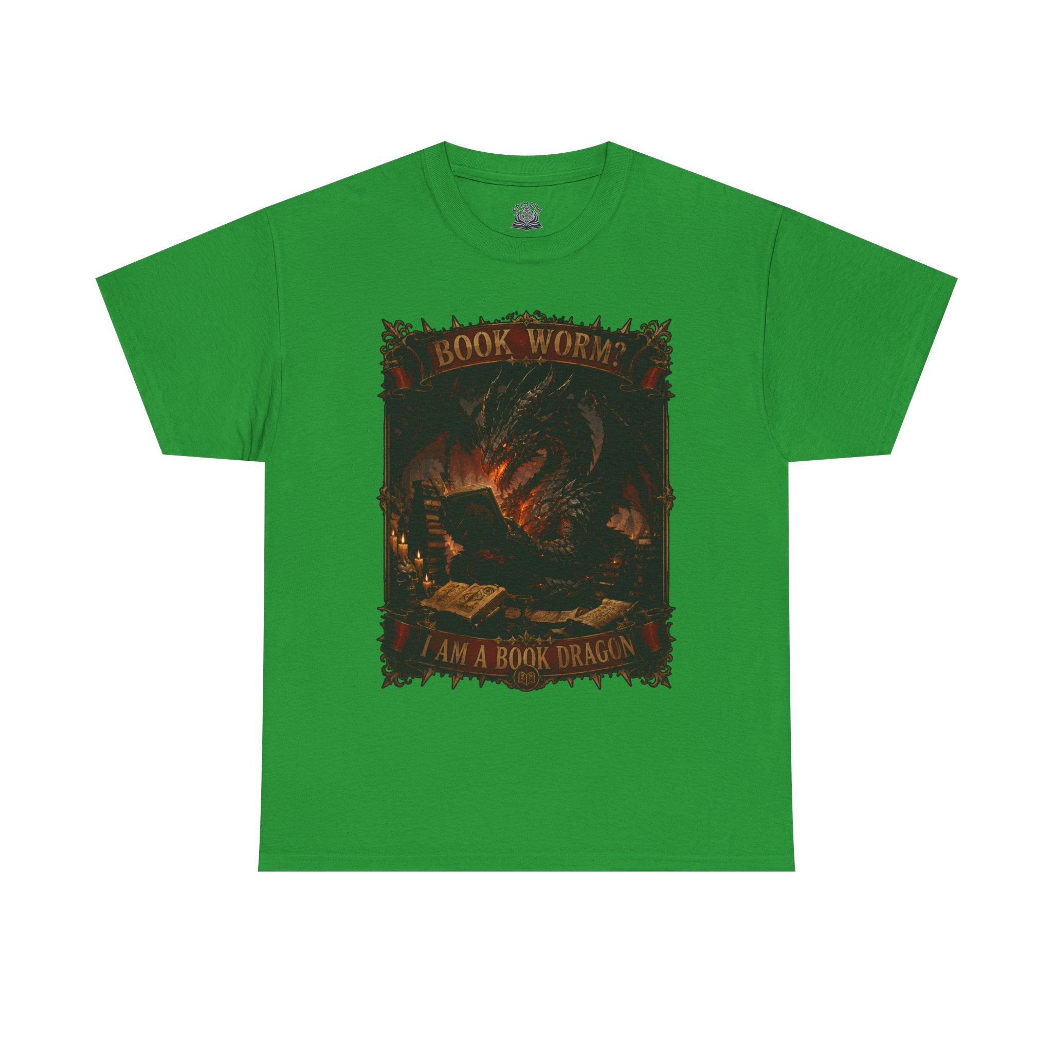 Book Worm? I Am a Book Dragon, Fantasy Reader T-shirt