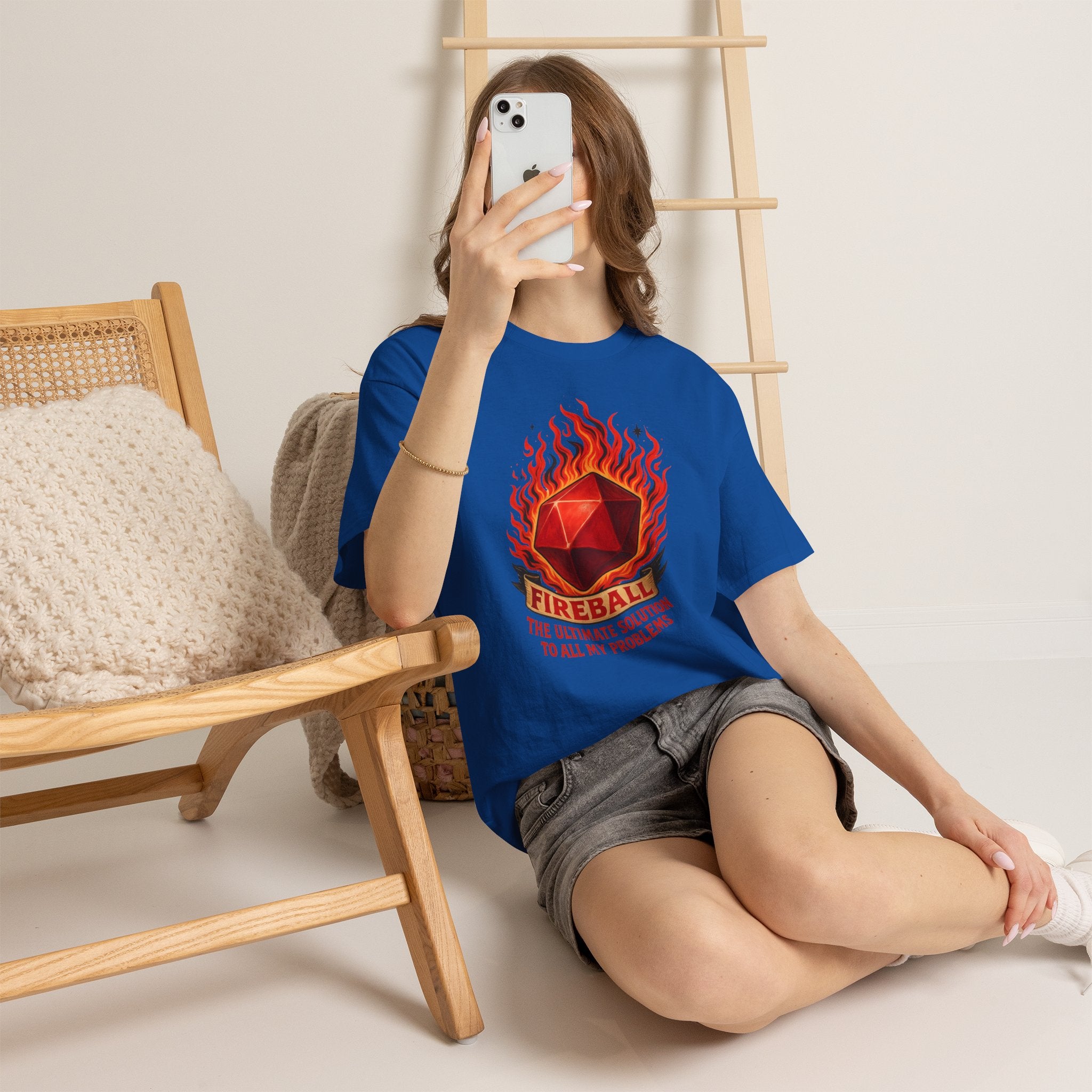 Fireball – The Ultimate Solution to All My Problems| Funny RPG T-shirt
