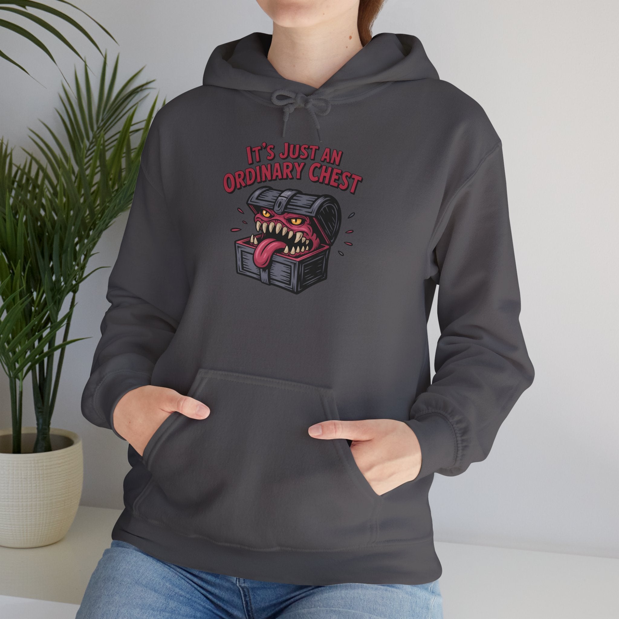 "It's Just An Ordinary Chest" — Mimic monster Hoodie