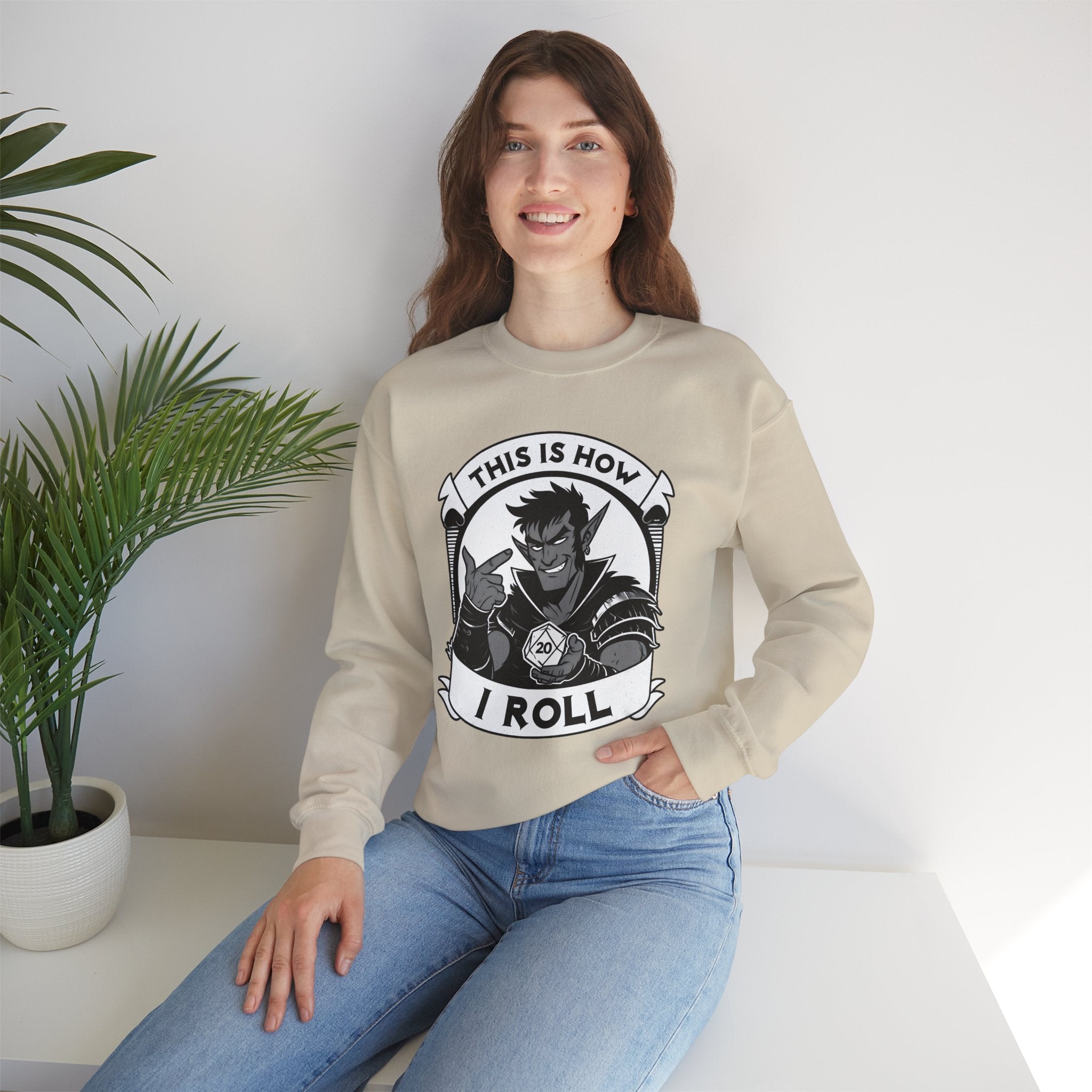 This Is How I Roll D20 Sweatshirt