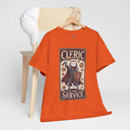 Cleric Cat at Your Service D&D T-shirt | Cat Lover RPG Gift