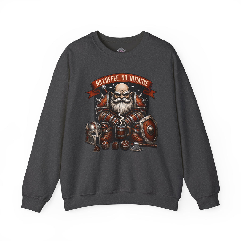 No Coffee, No Initiative | Fantasy RPG Sweatshirt