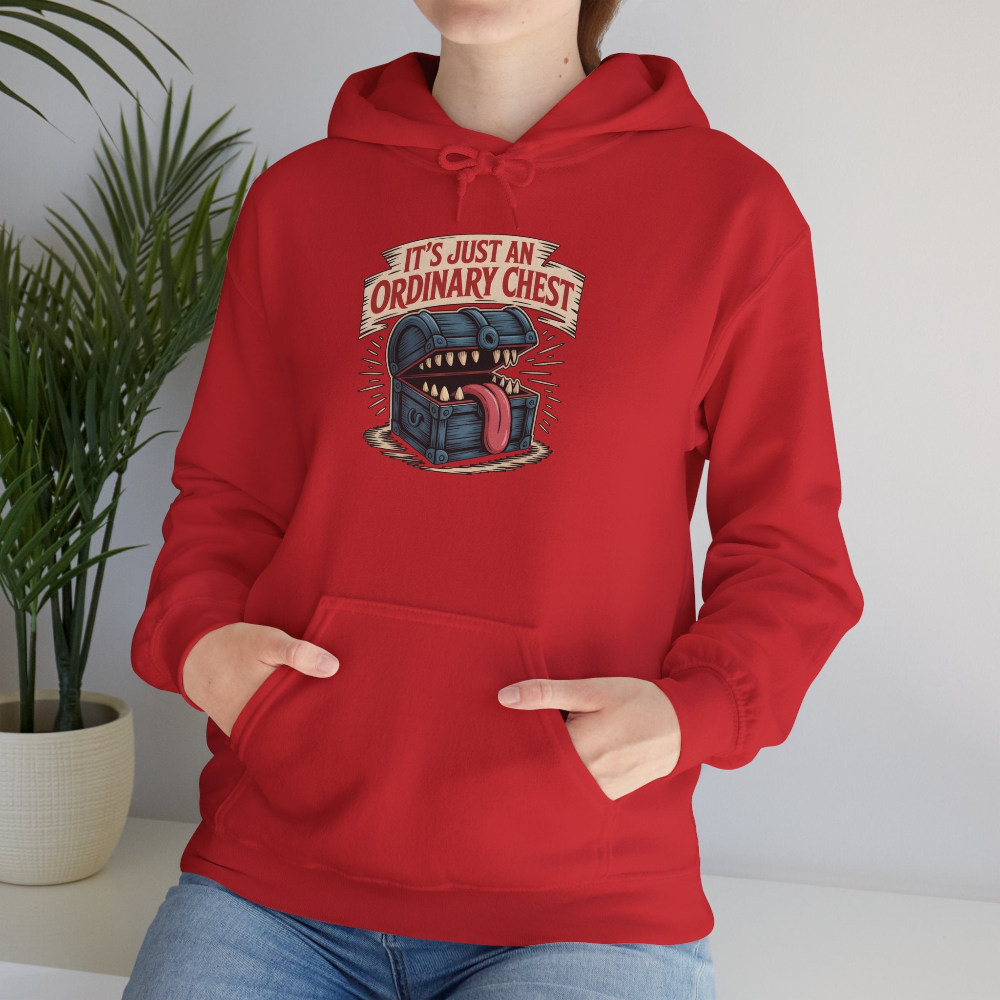 "It's Just An Ordinary Chest" — Mimic monster Hoodie