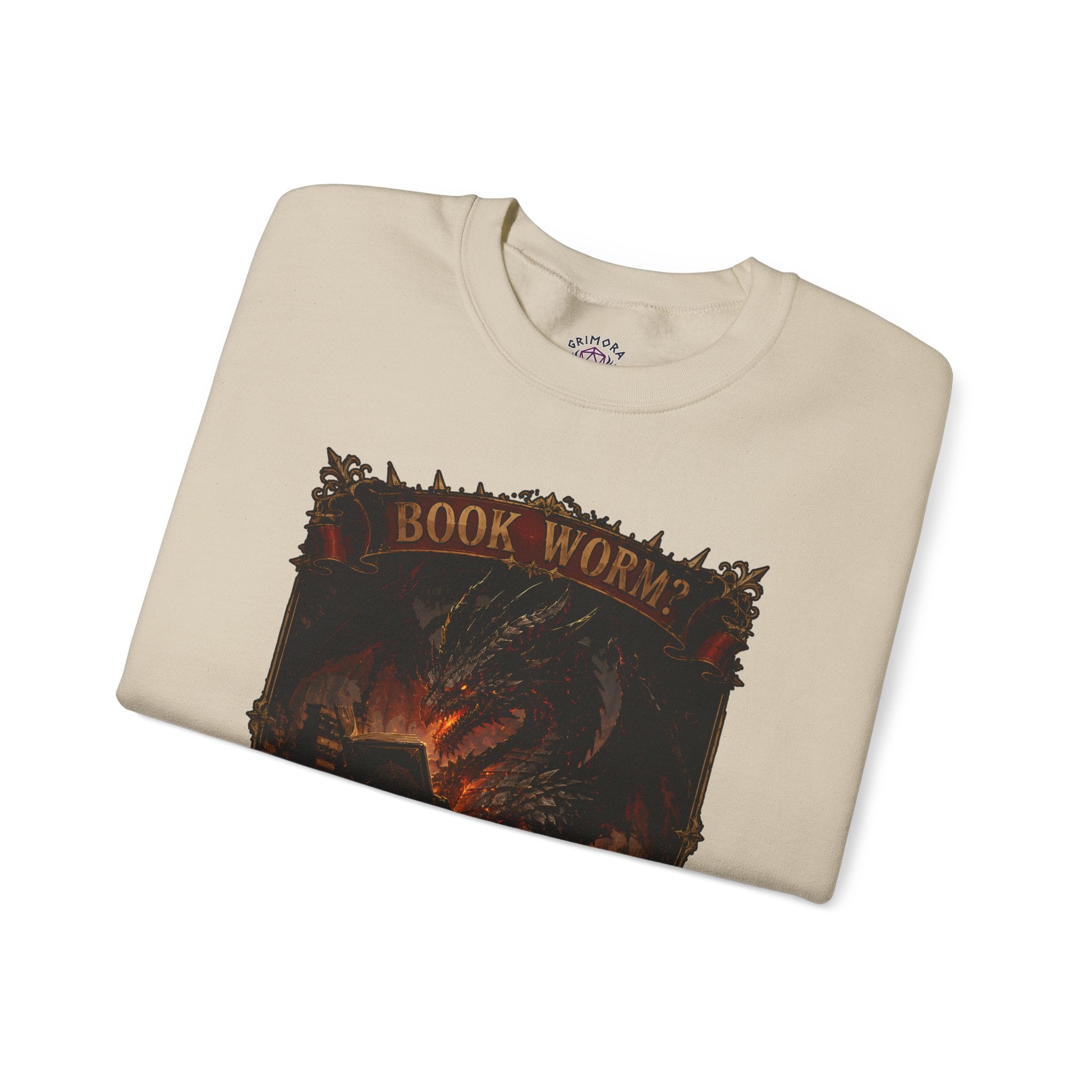 Book Worm? I Am a Book Dragon, Fantasy Reader Sweatshirt
