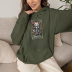 Fighter Cat at Your Service D&D Hoodie | Cat Lover RPG Gift