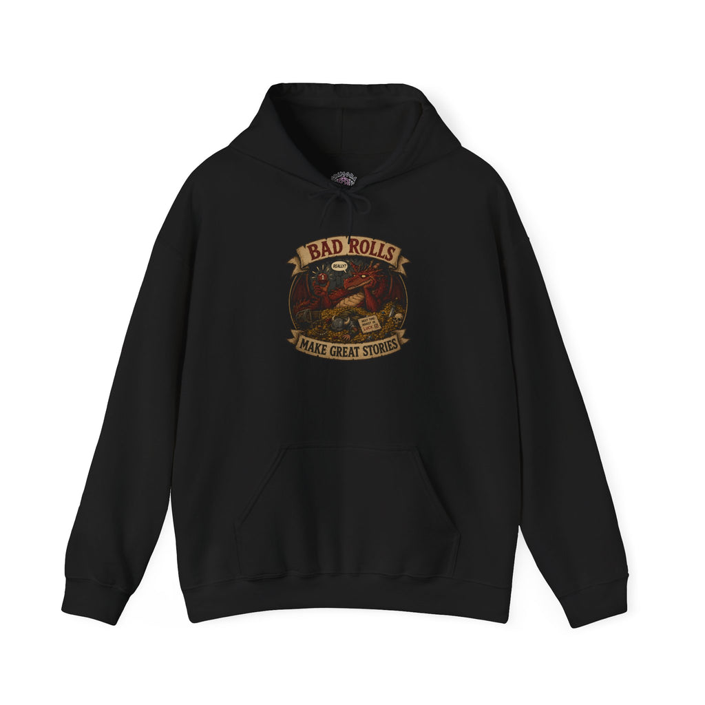 Bad Rolls Make Great Stories, natural 1 Hoodie