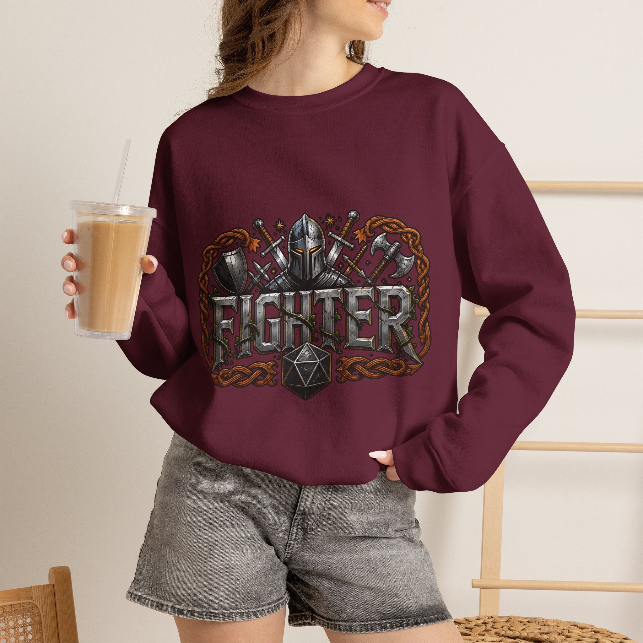 Fighter – Ready for Battle | DnD class Sweatshirt
