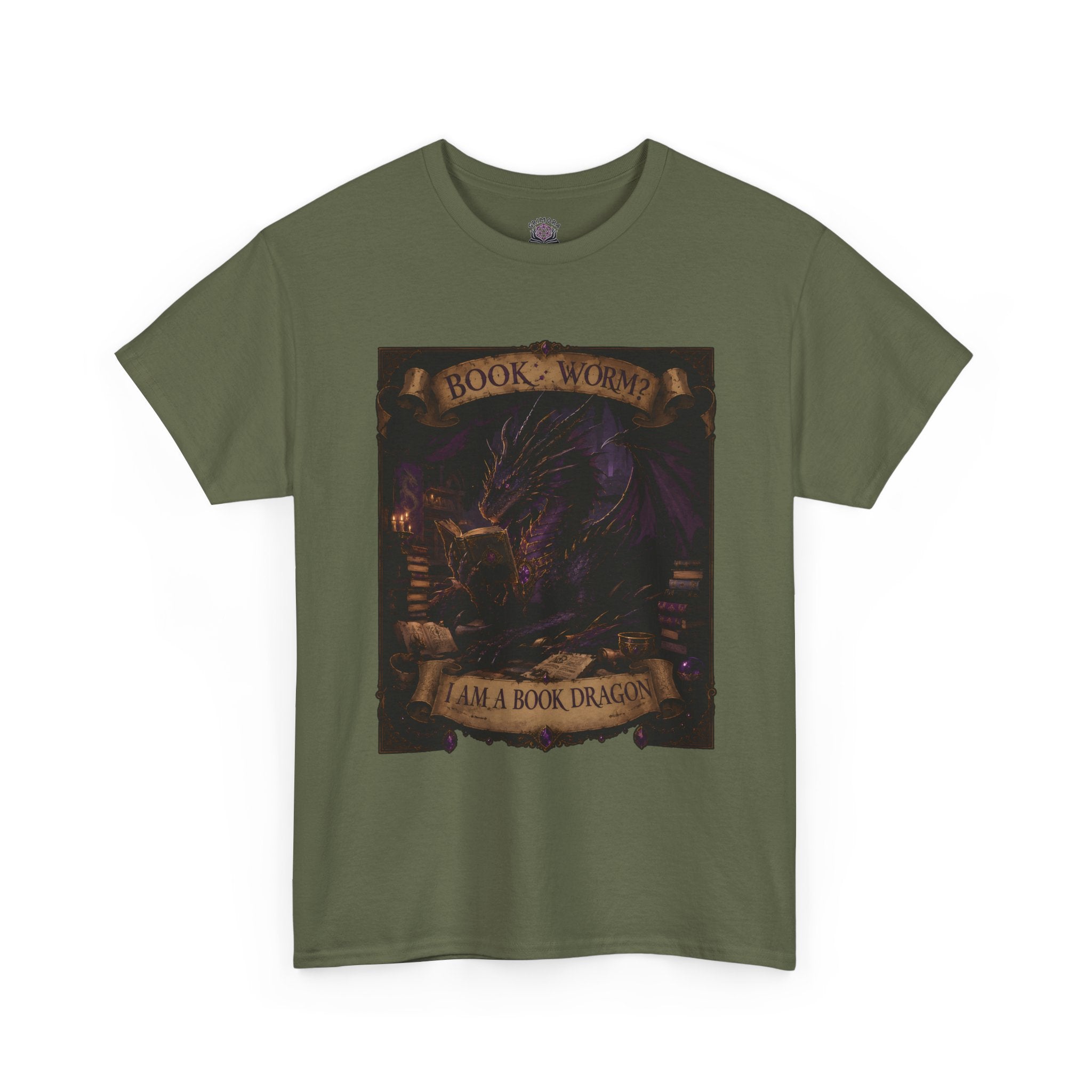 Book Worm? I Am a Book Dragon, Fantasy Reader T-shirt