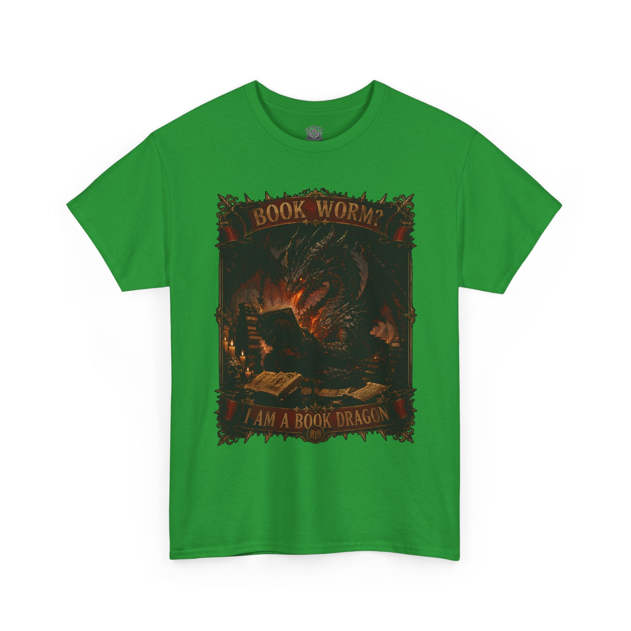 Book Worm? I Am a Book Dragon, Fantasy Reader T-shirt