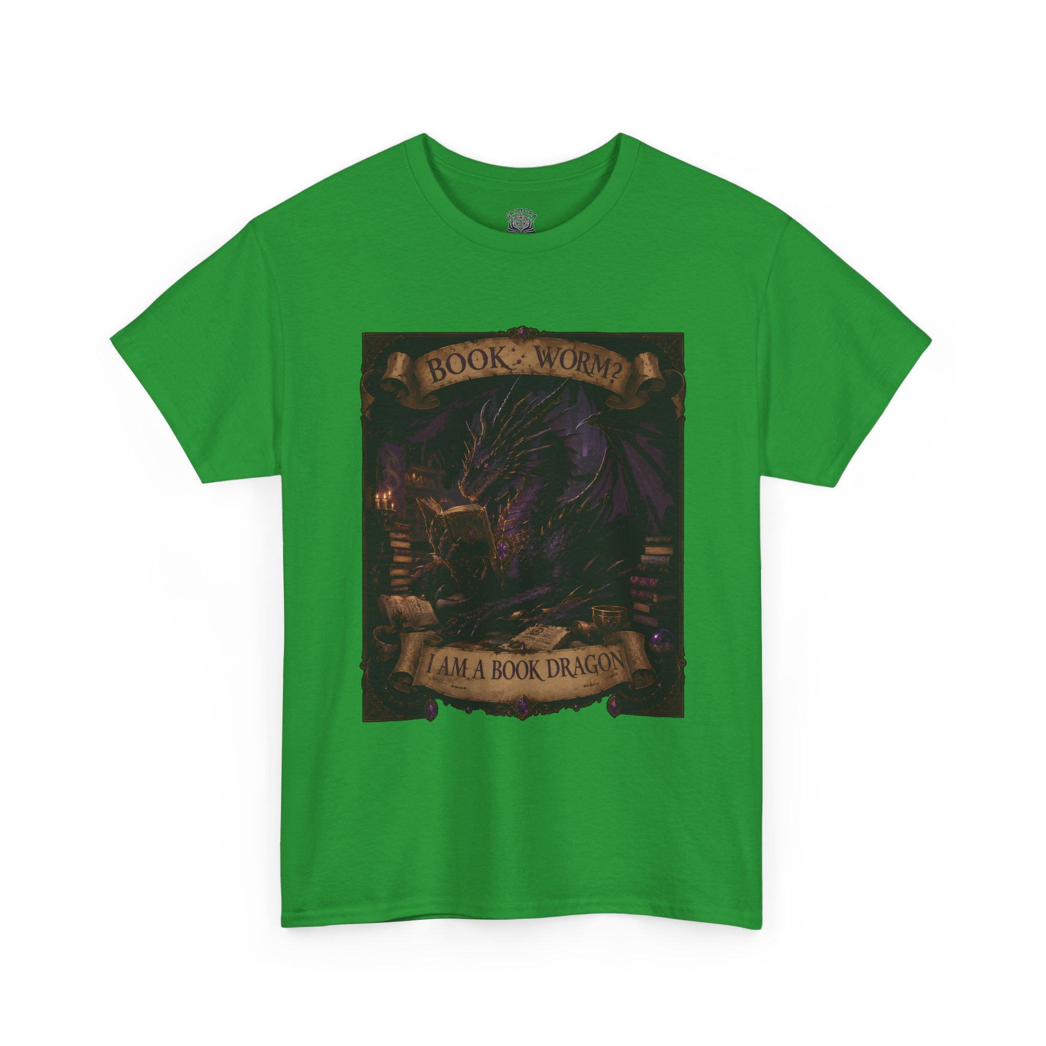 Book Worm? I Am a Book Dragon, Fantasy Reader T-shirt