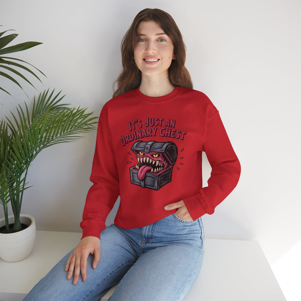 "It's Just An Ordinary Chest" — Mimic monster Sweatshirt