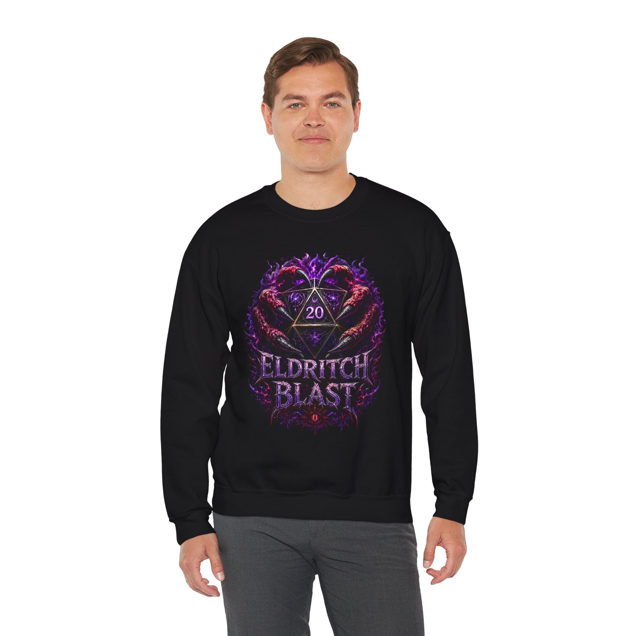 Eldritch Blast – The Patron Always Answers | Fantasy RPG D20 Sweatshirt
