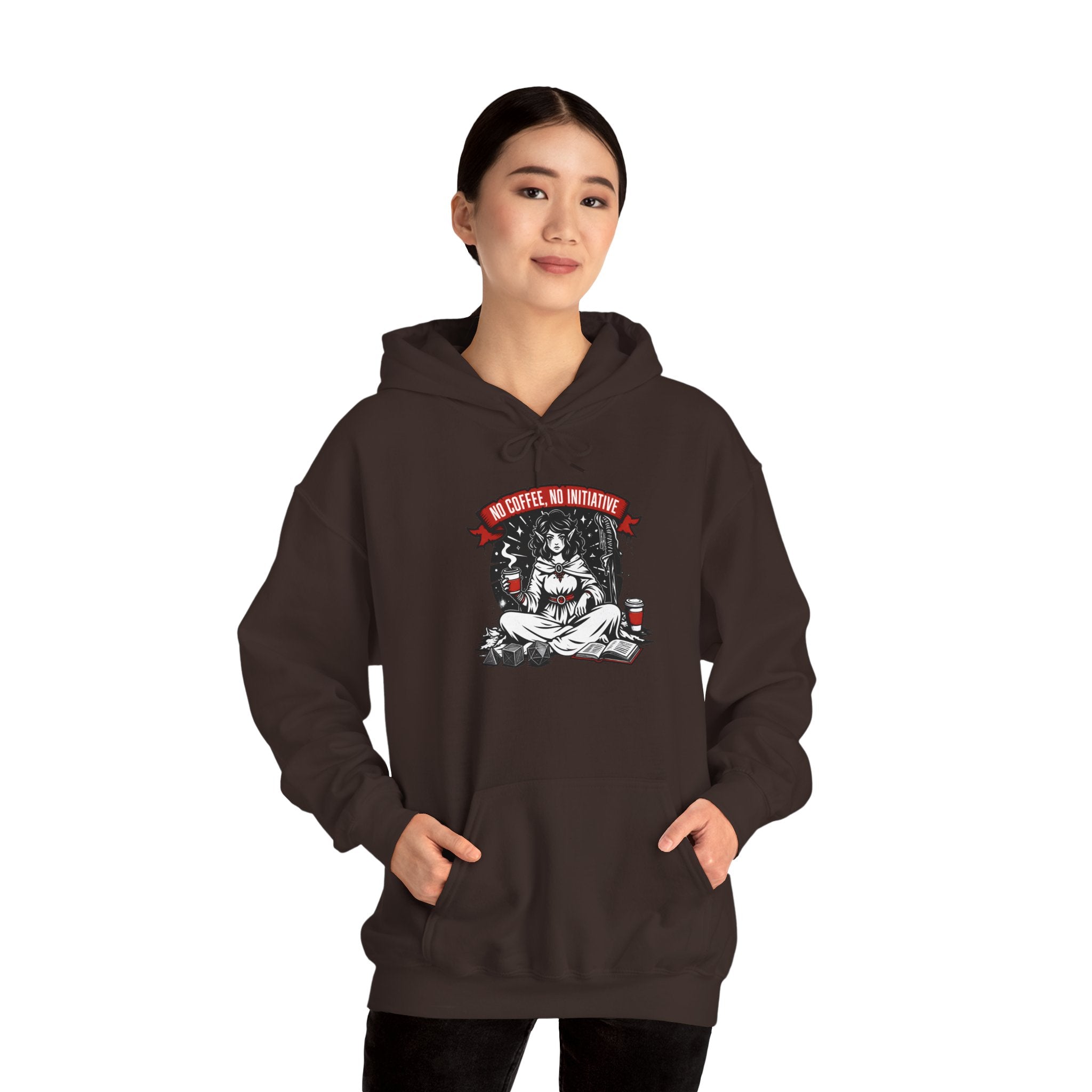 No Coffee, No Initiative | Fantasy RPG Hoodie